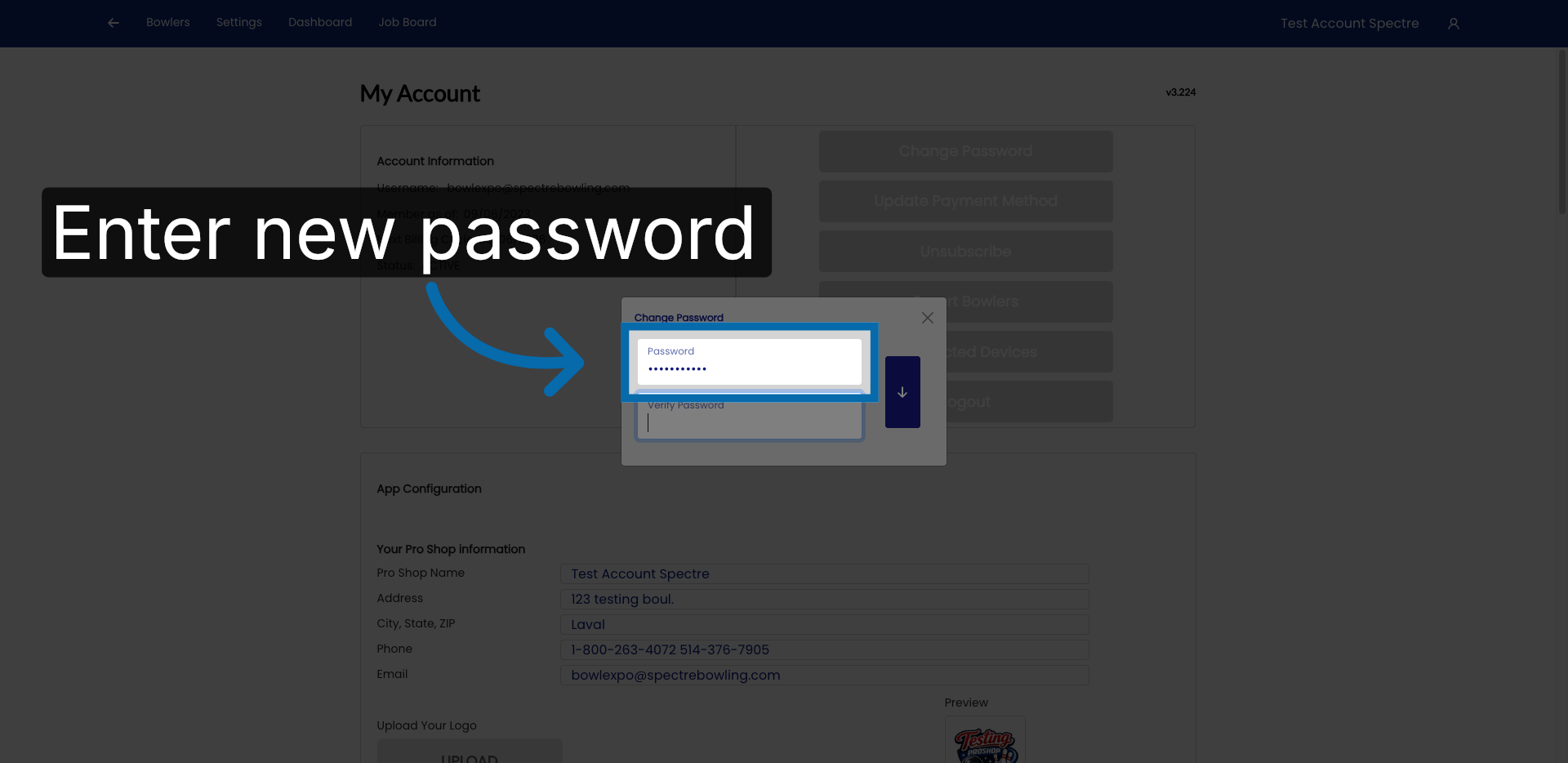 Enter New Password