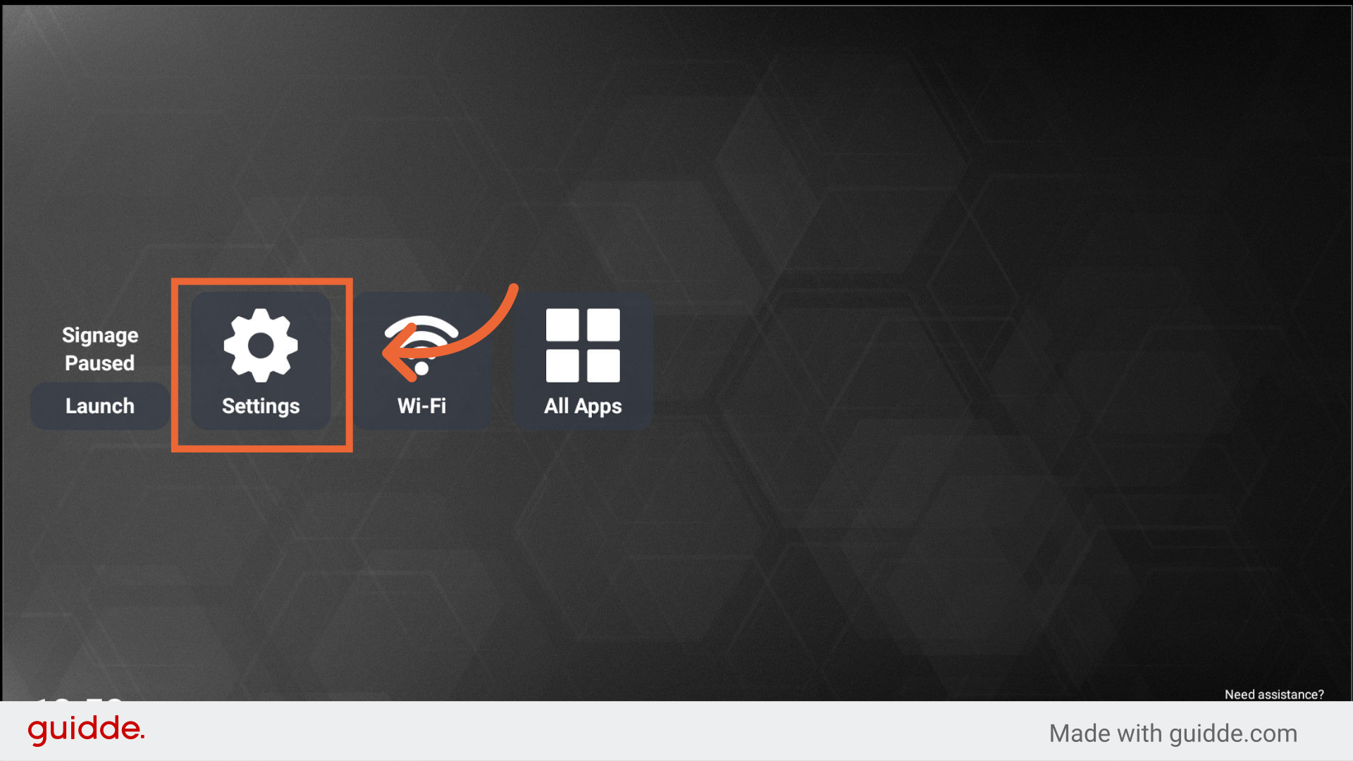 Navigate to Settings