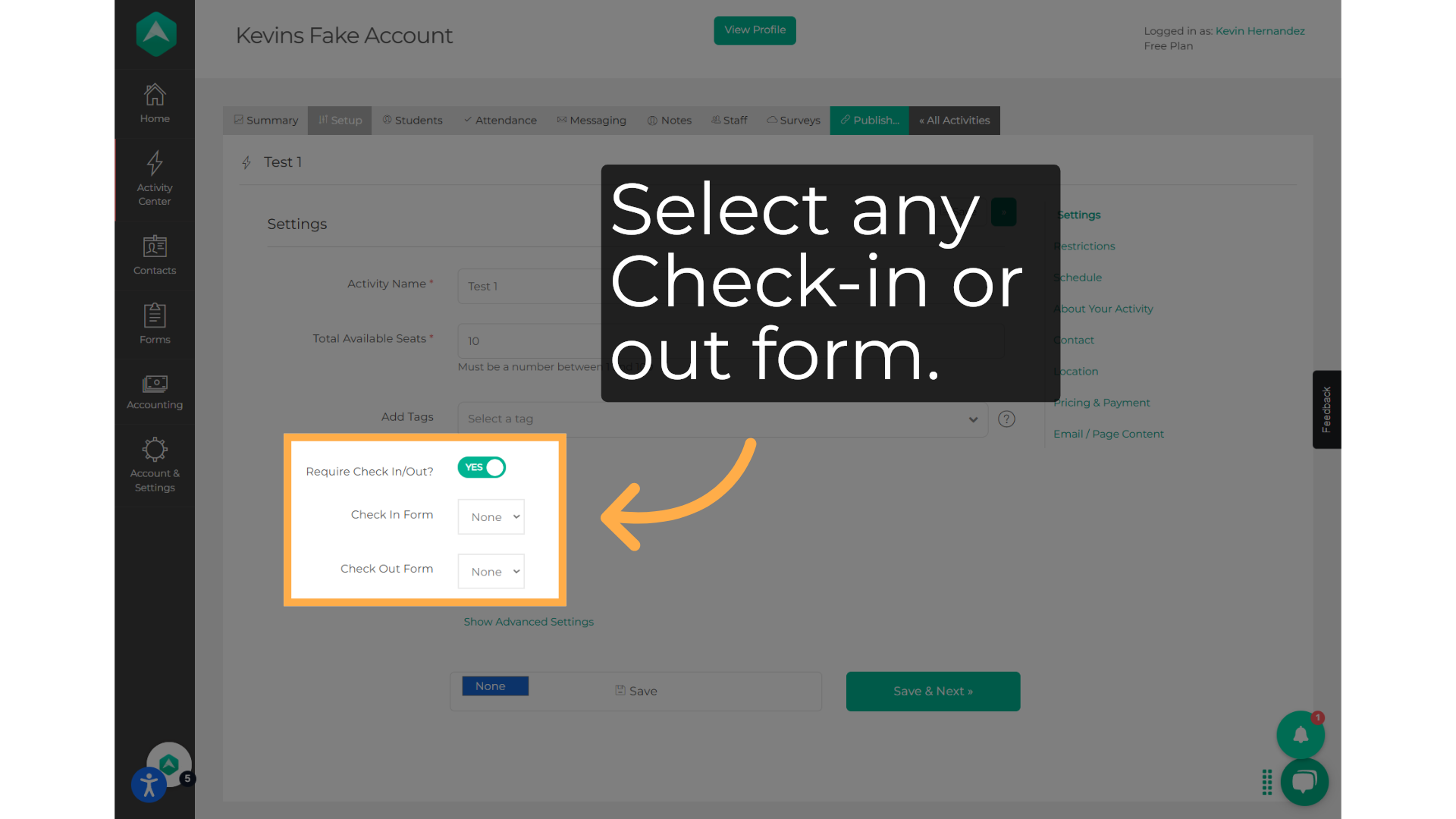 Select a form