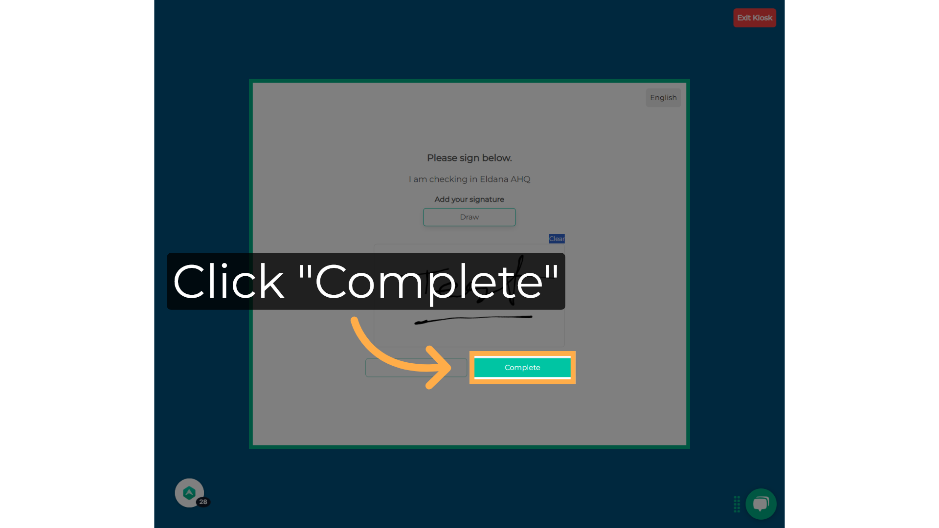 Click 'Complete'