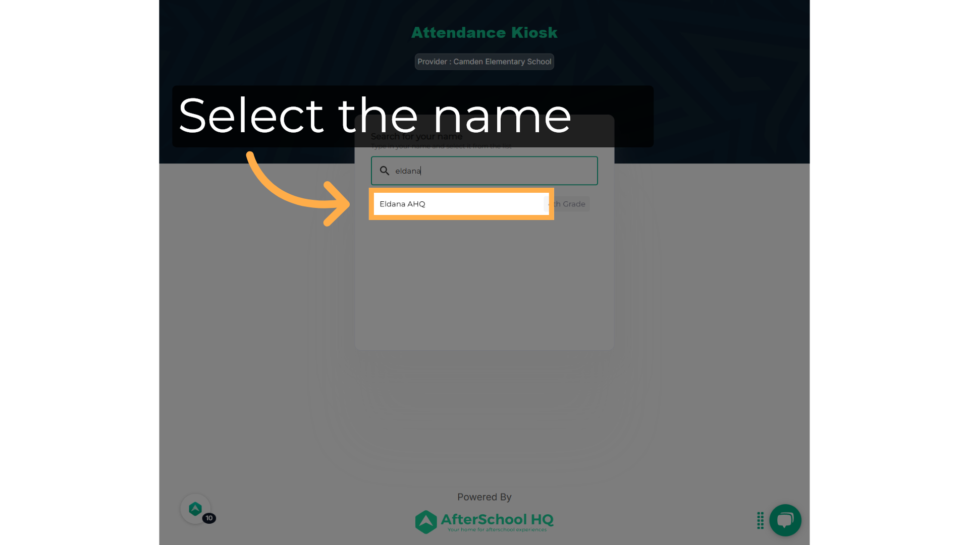 Select the name