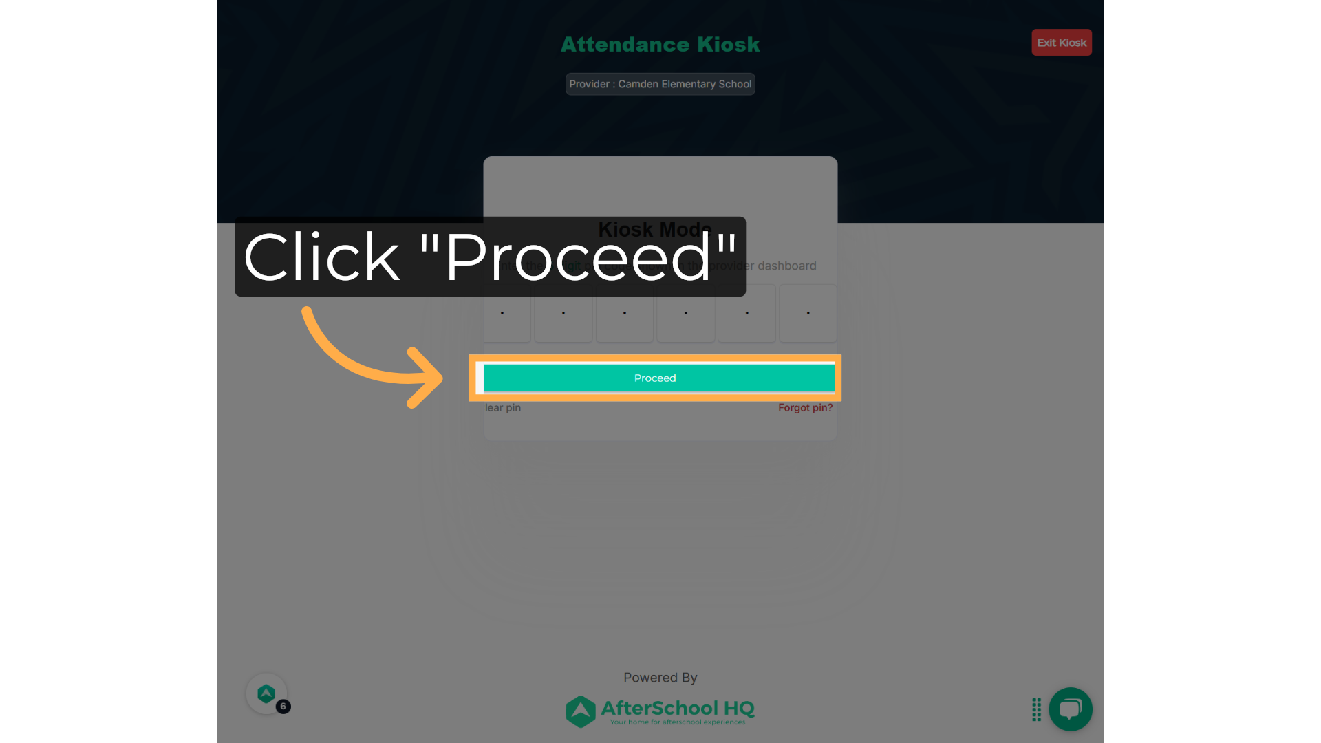 Click 'Proceed'