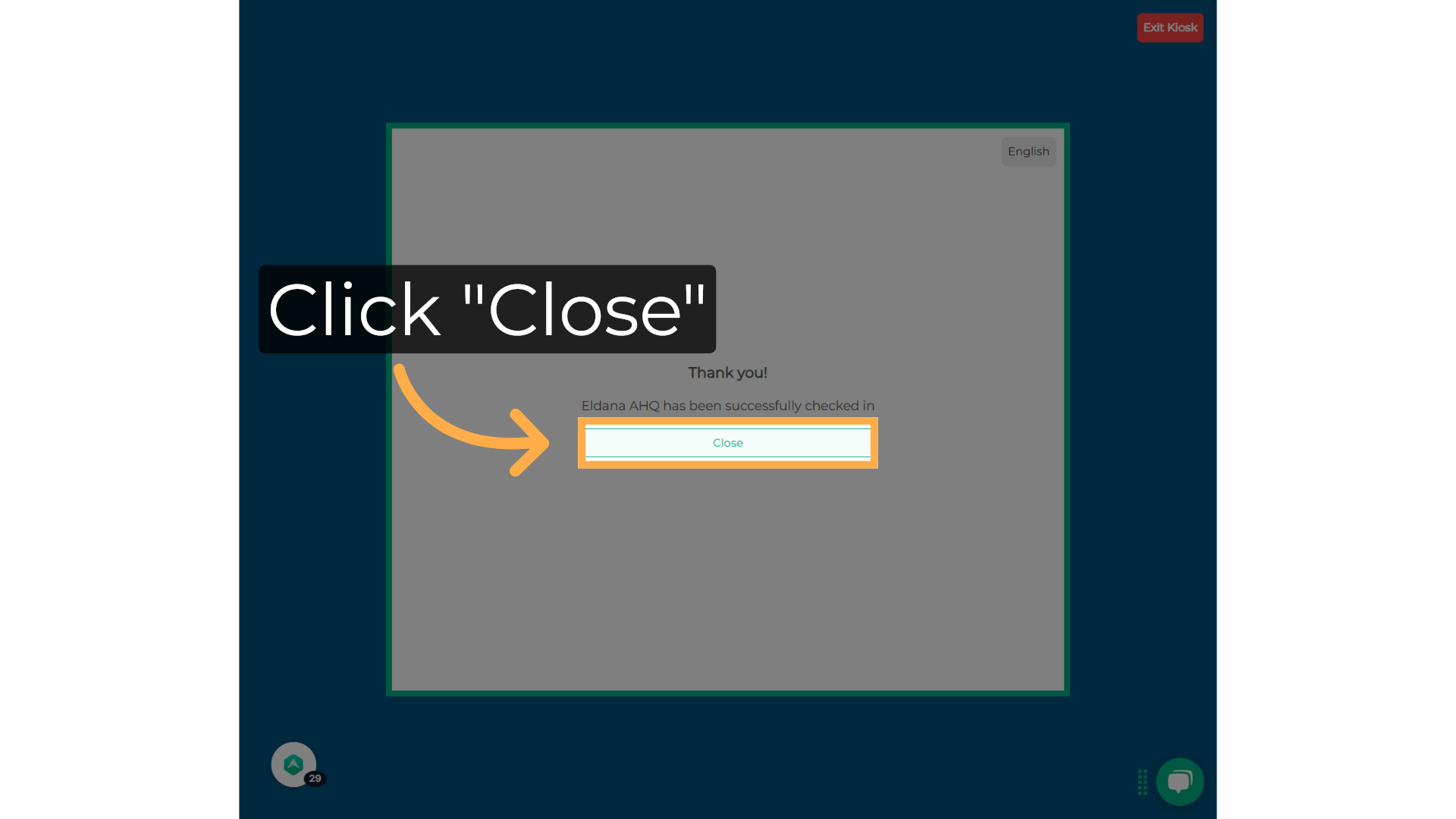 Click 'Close'