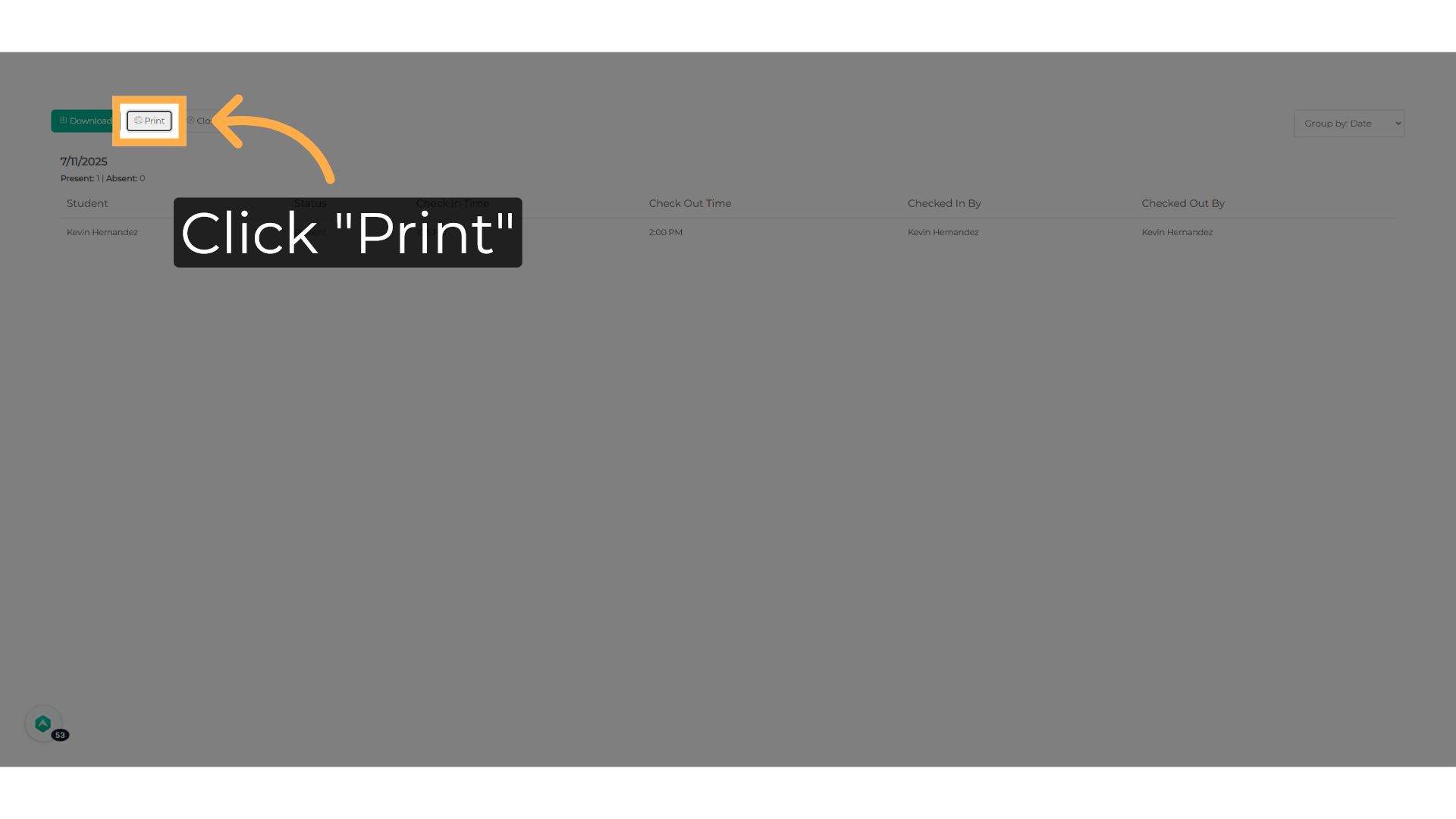 Click 'Print'