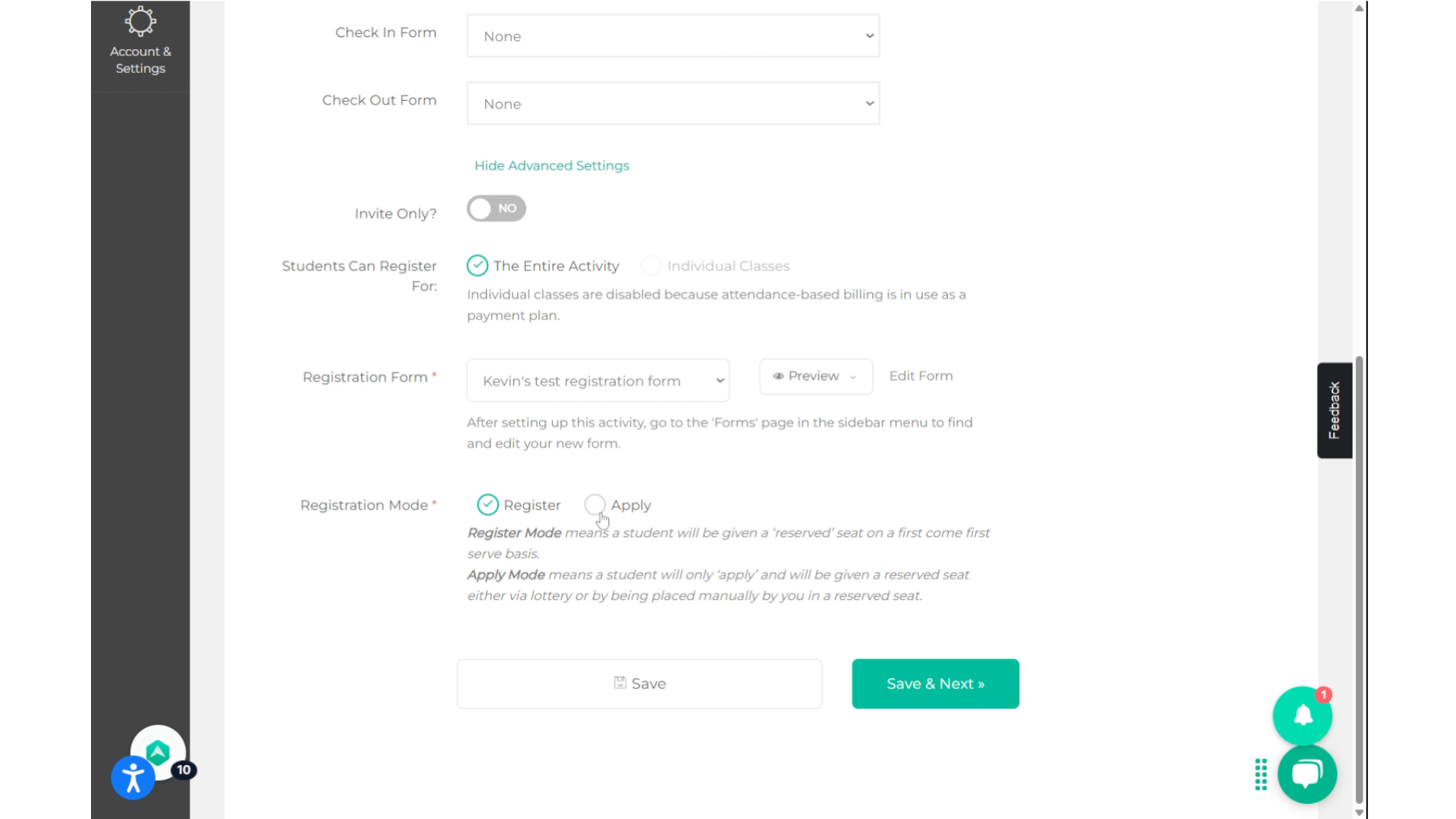 You can also click on Apply