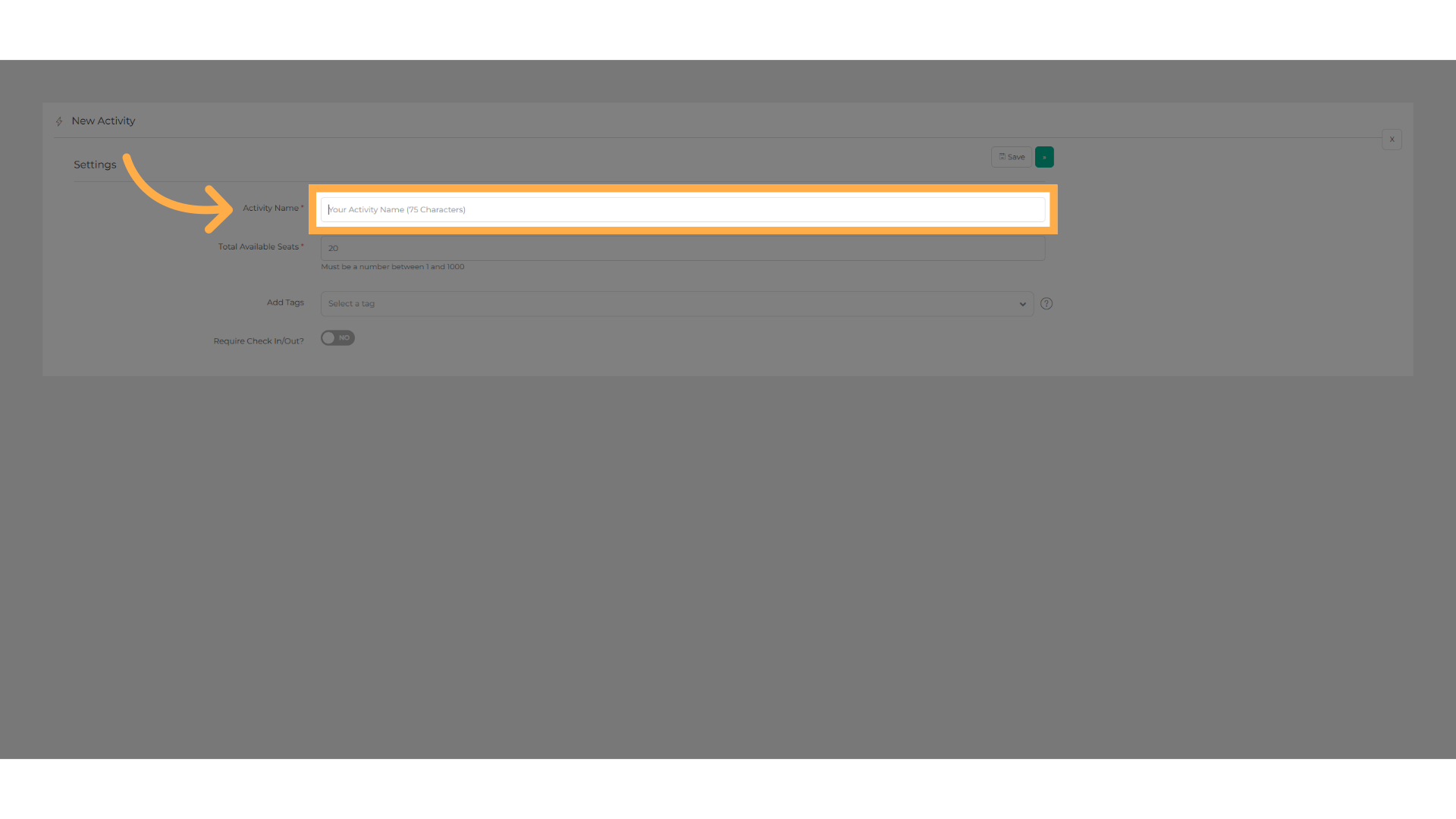 Write the name/title of your activity.
