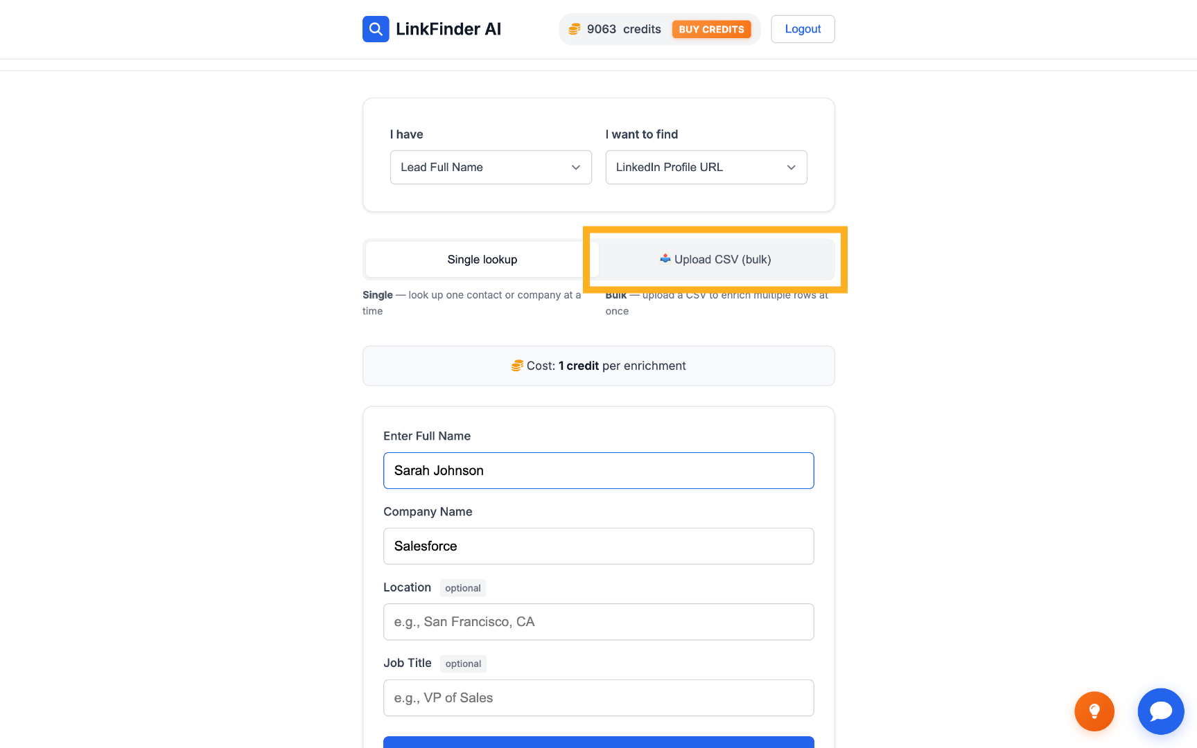 Upload CSV bulk file