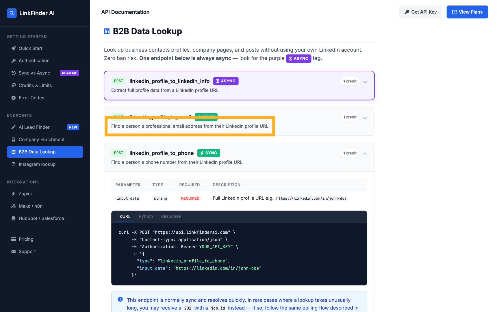 View Professional Email API