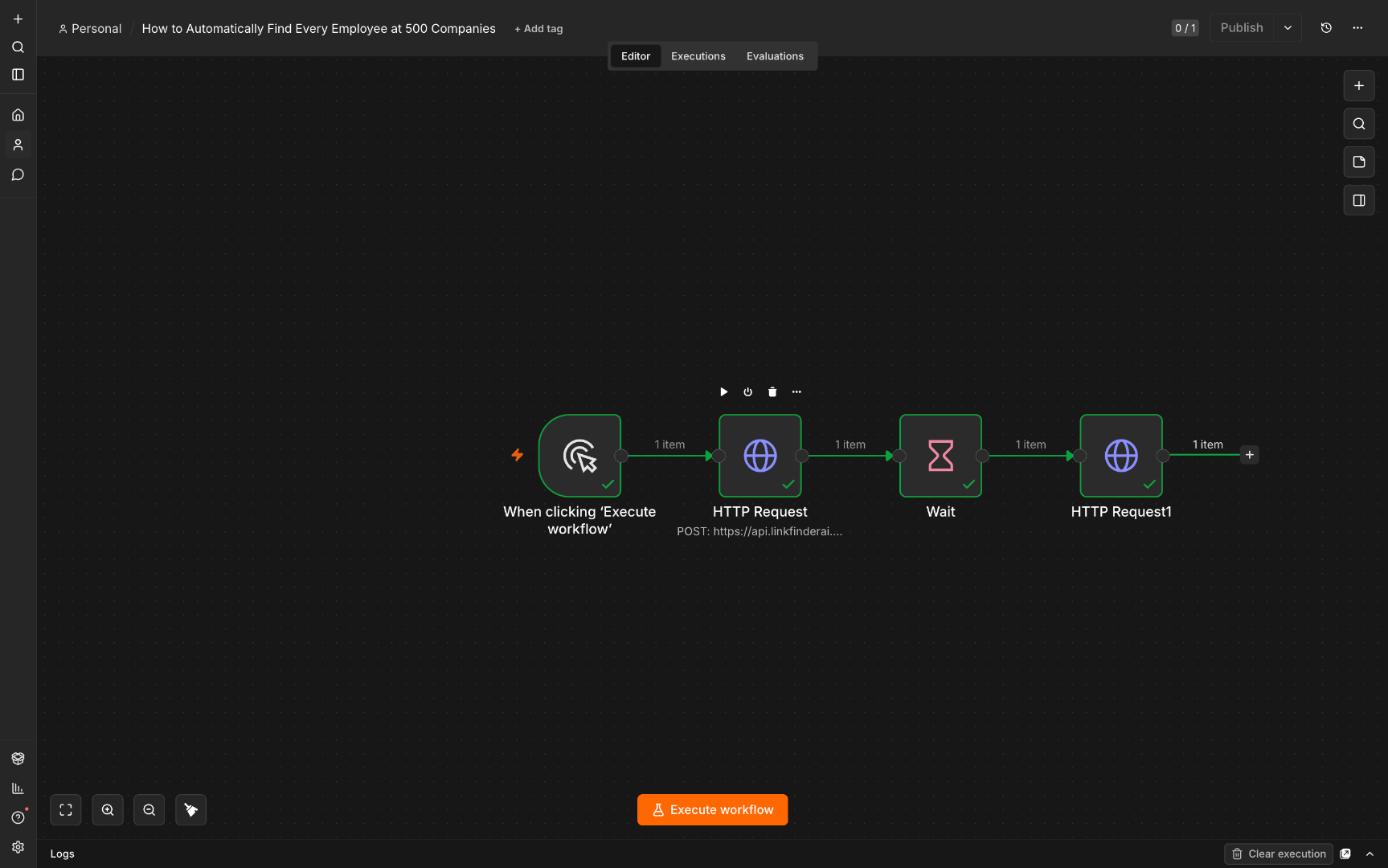Switch to Workflow Tab