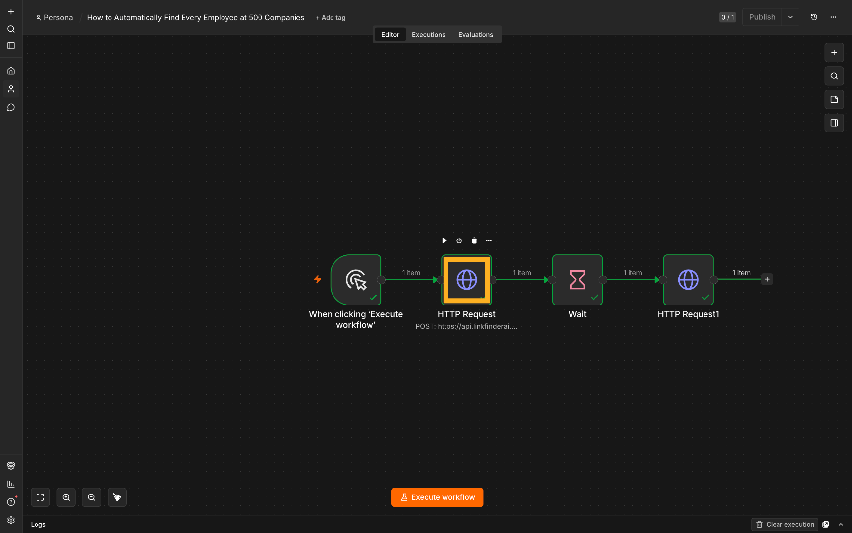 Access Workflow Interface