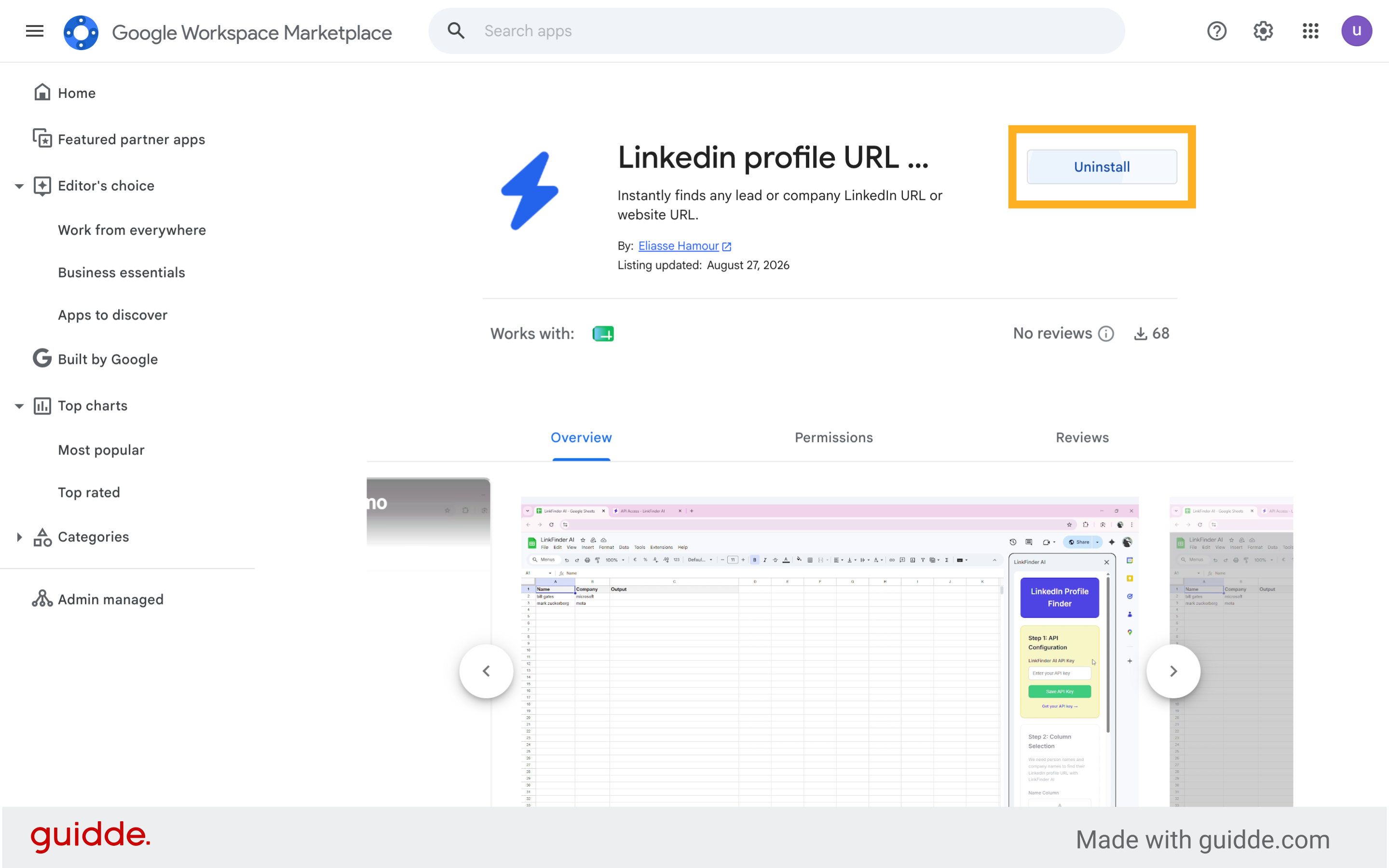 Open Add-On Details