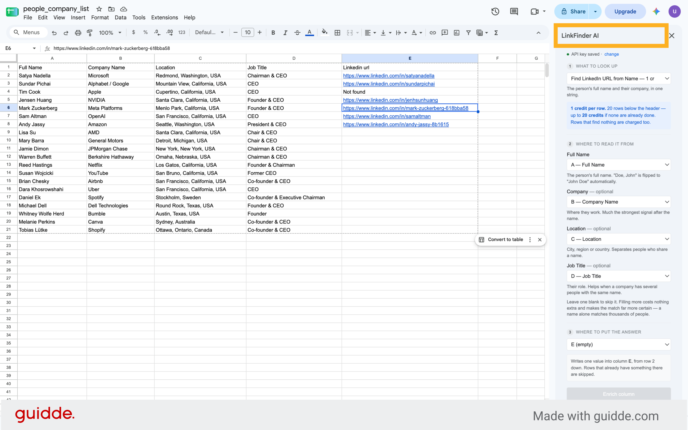 Open LinkFinder AI Add-On