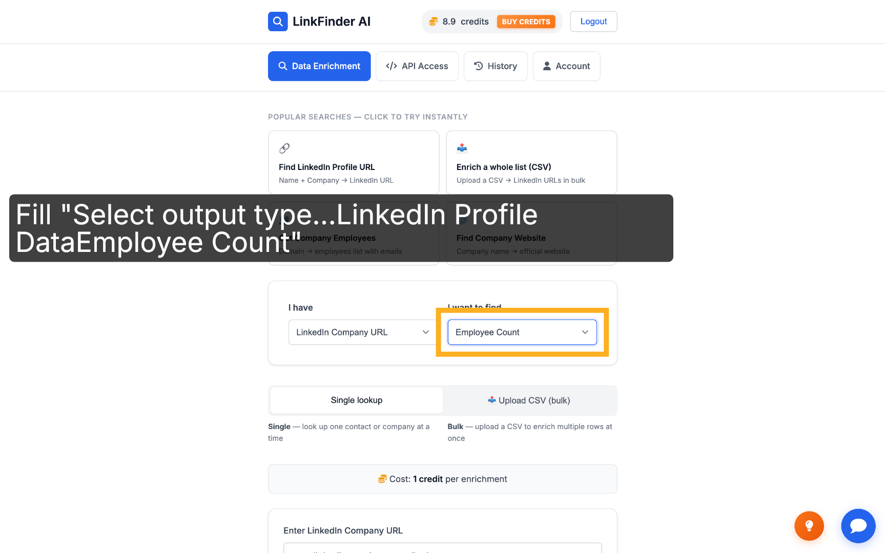 Confirm Employee Count Output