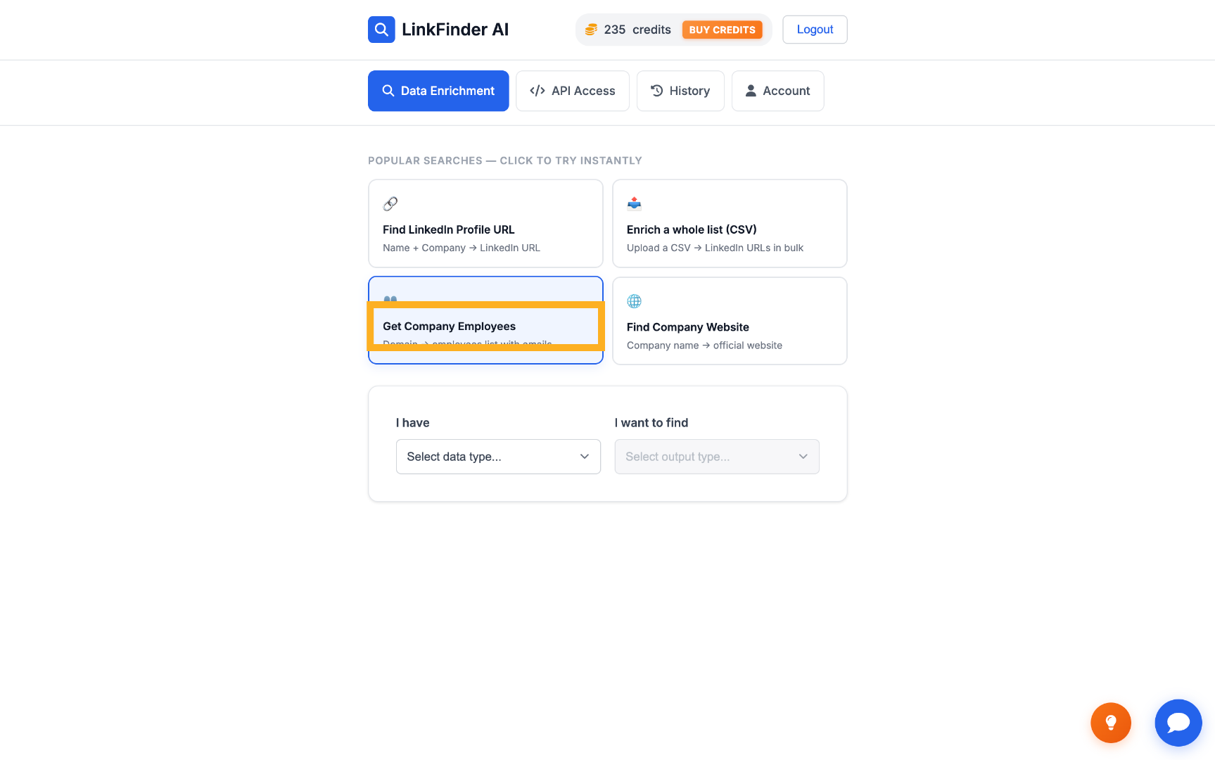 Access Employee Data Feature