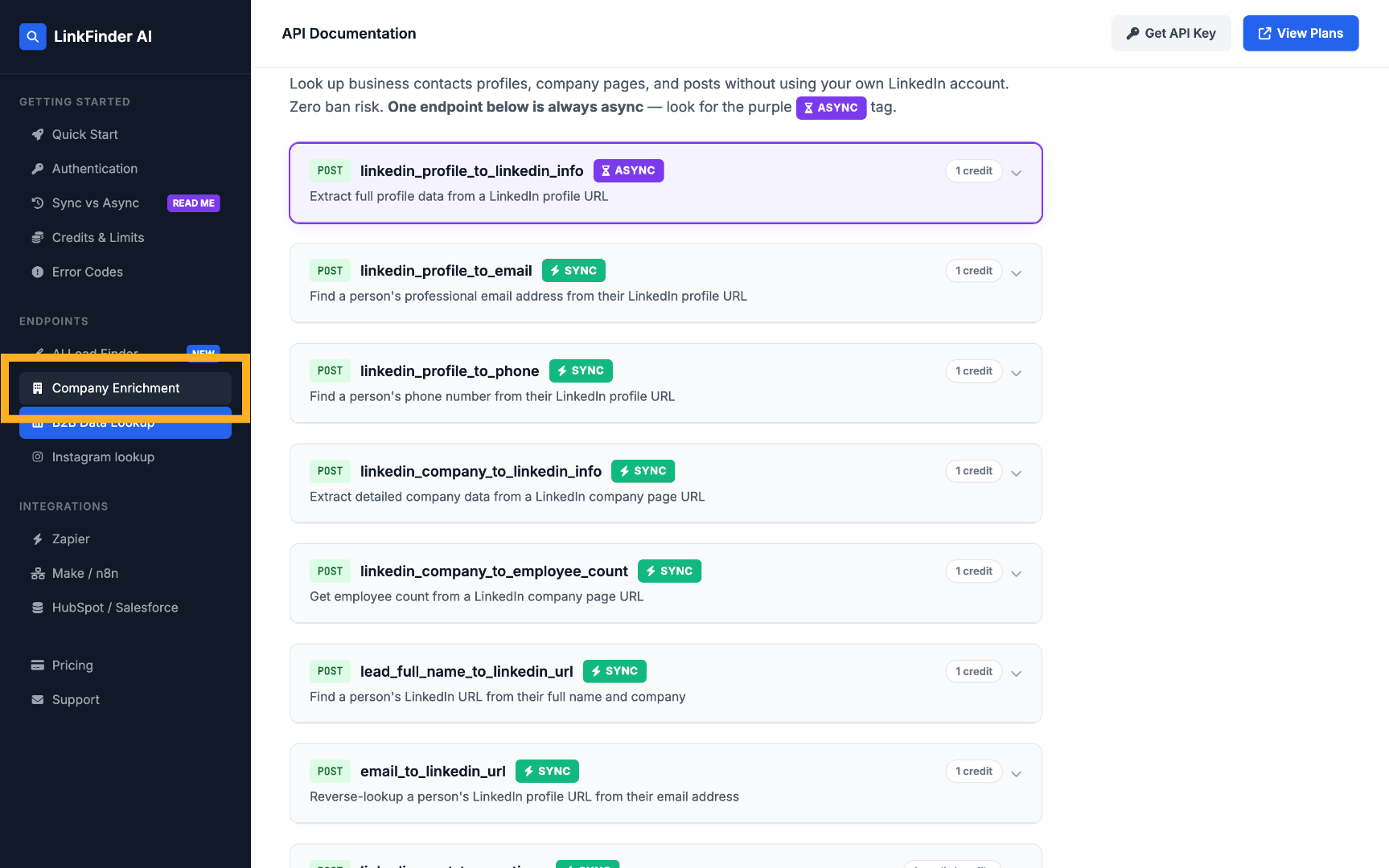 Choose Company Enrichment API