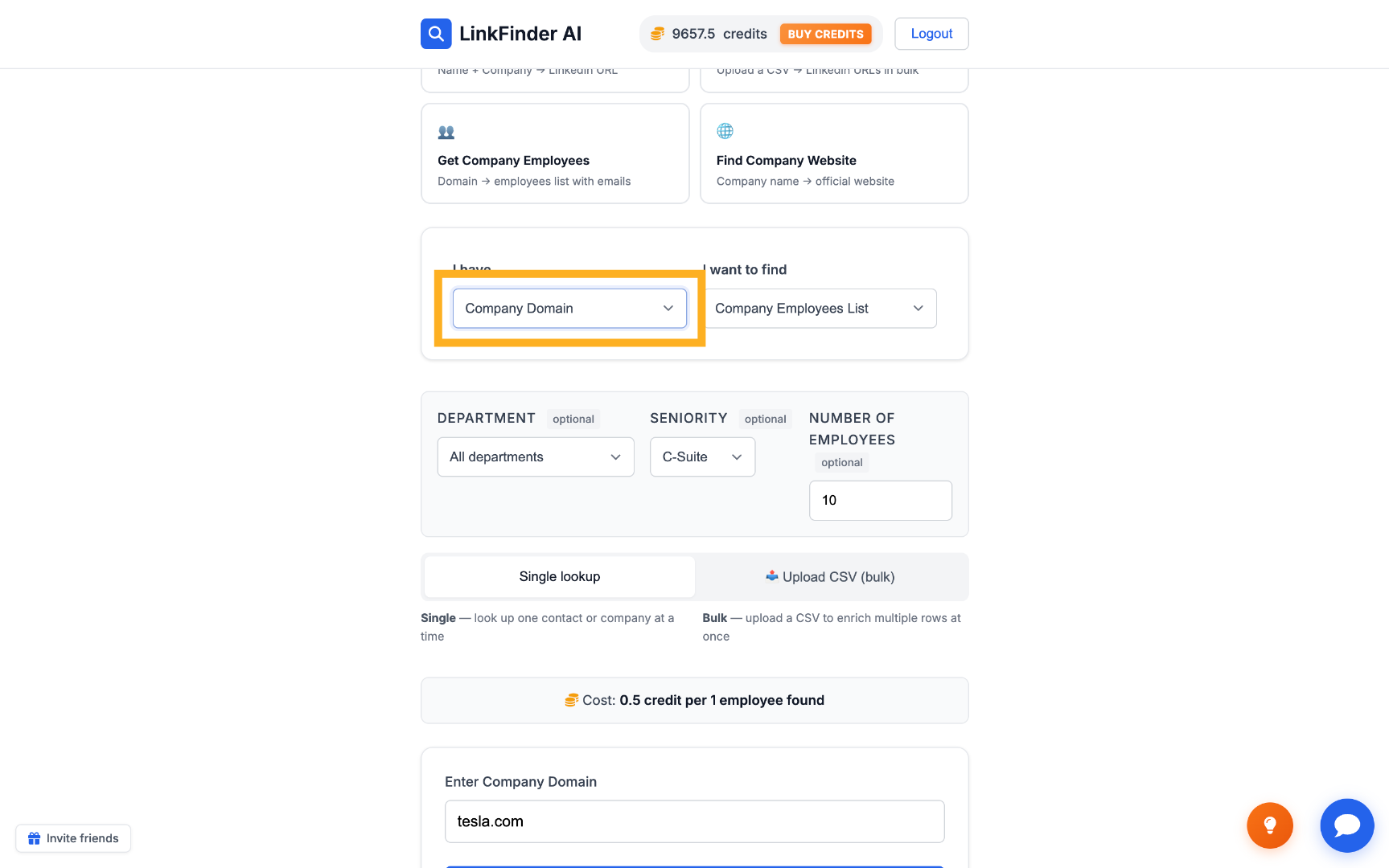 Select New Input Data Type