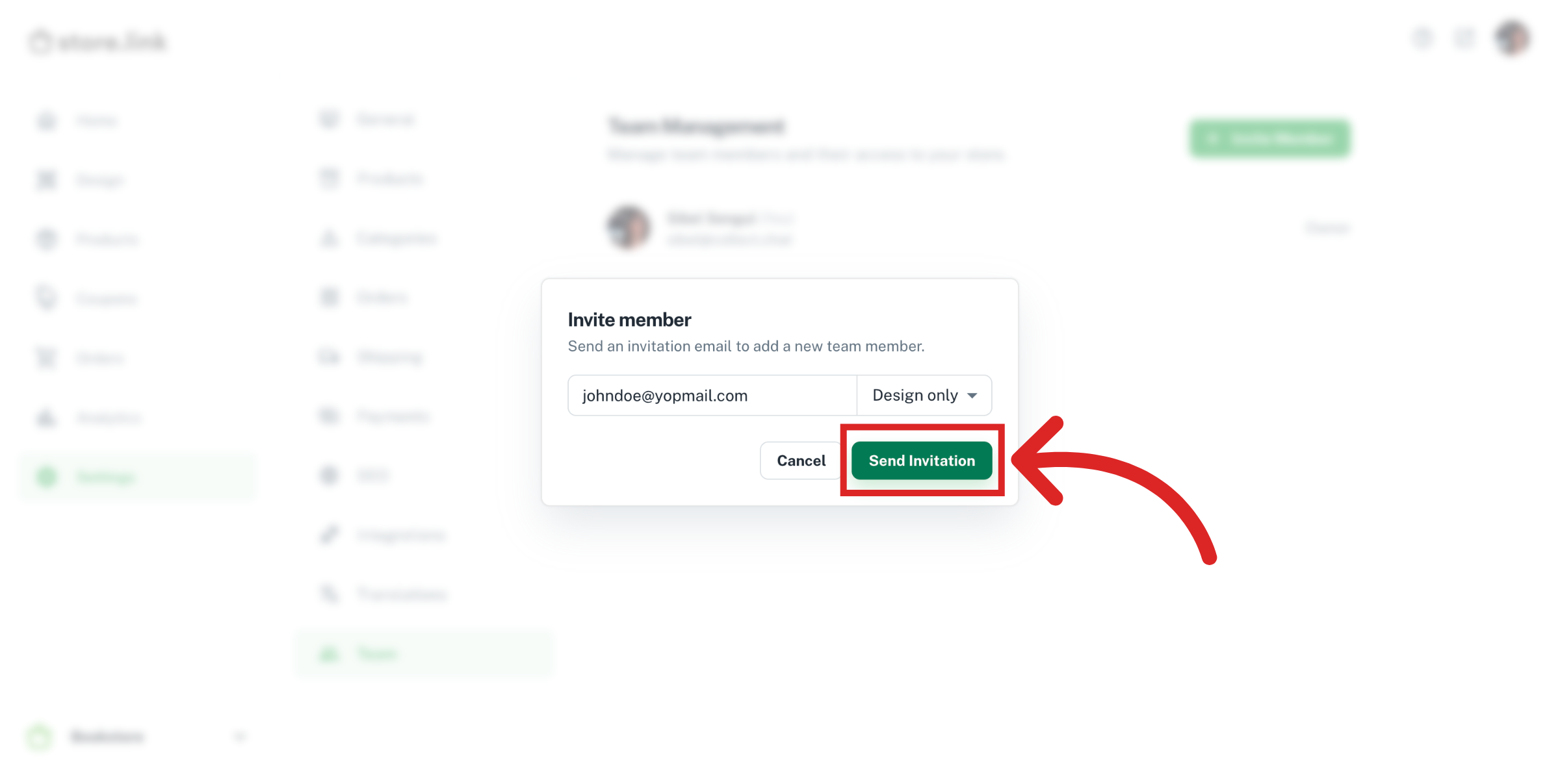 Send Invitation To Member