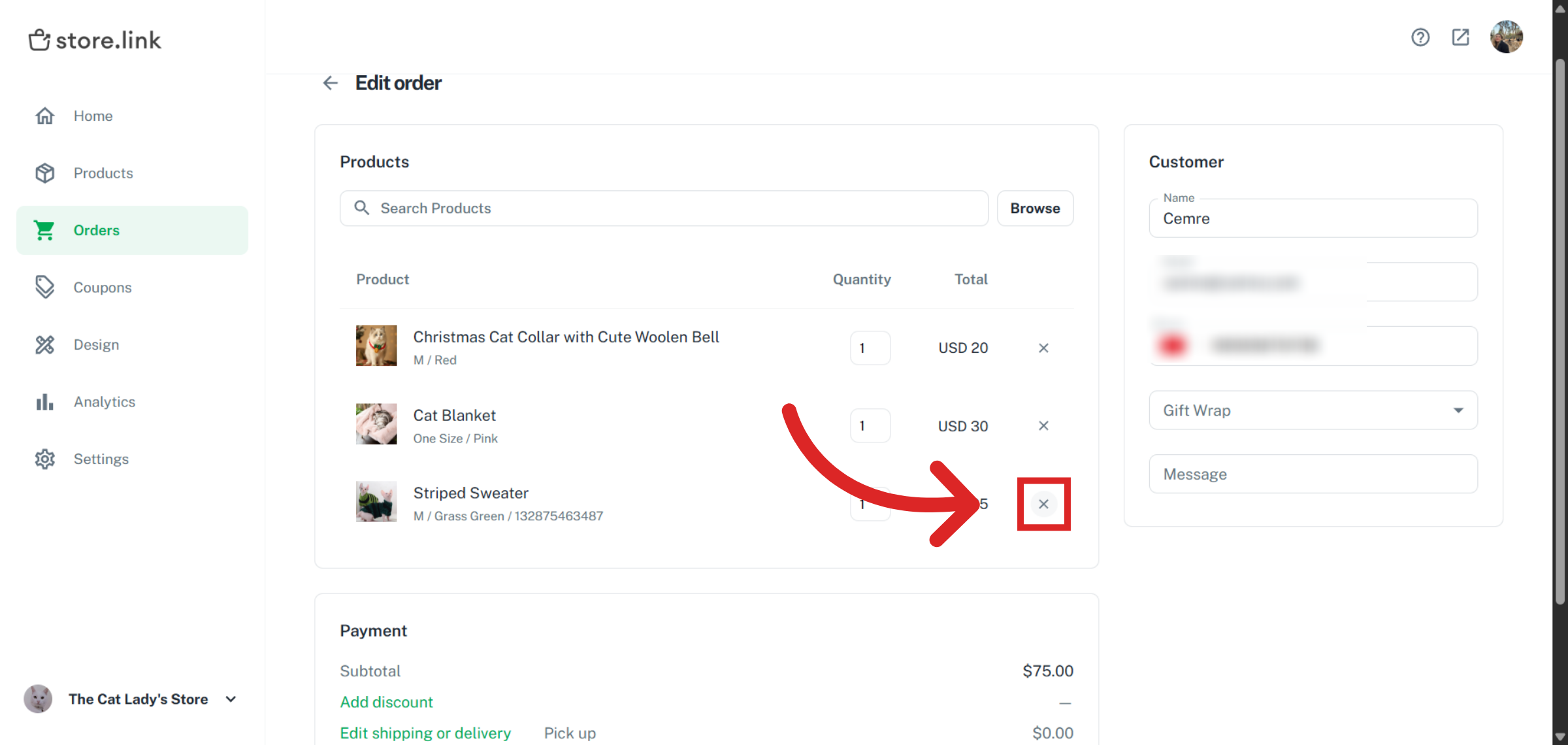 Open Additional Options