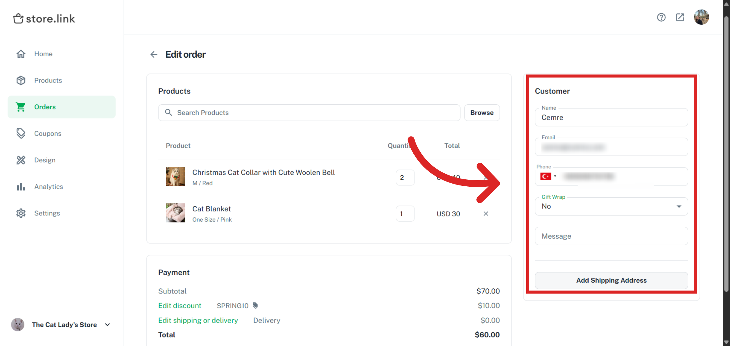Add New Shipping Address