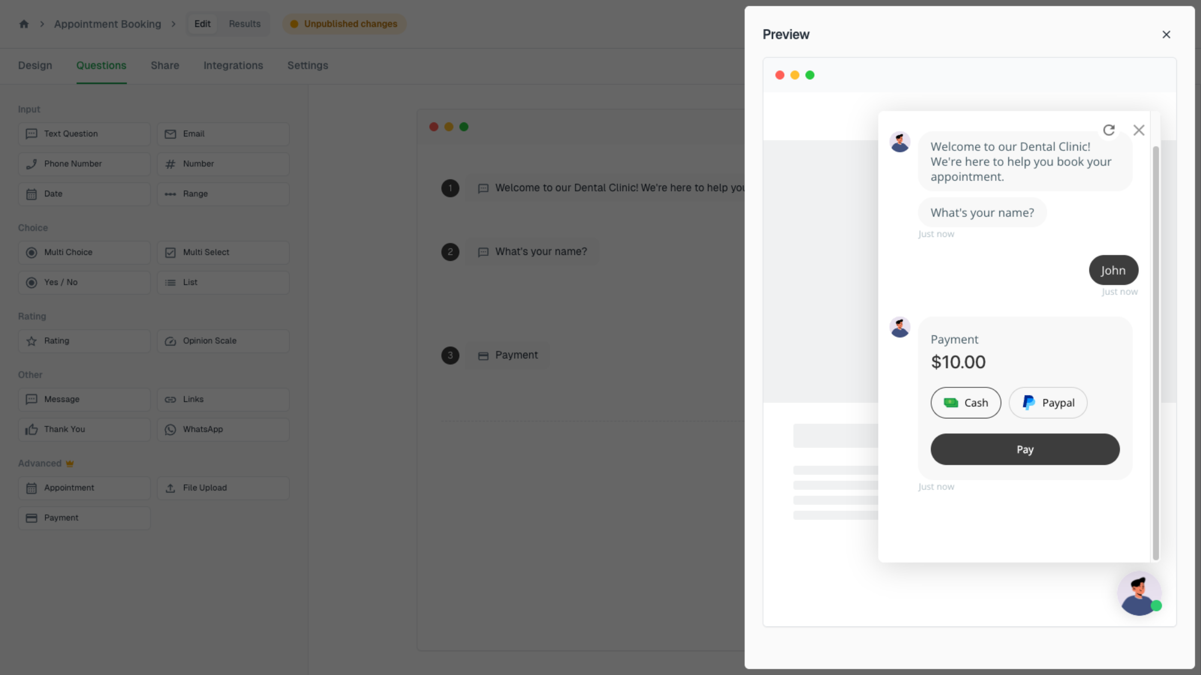 Continue Payment Setup