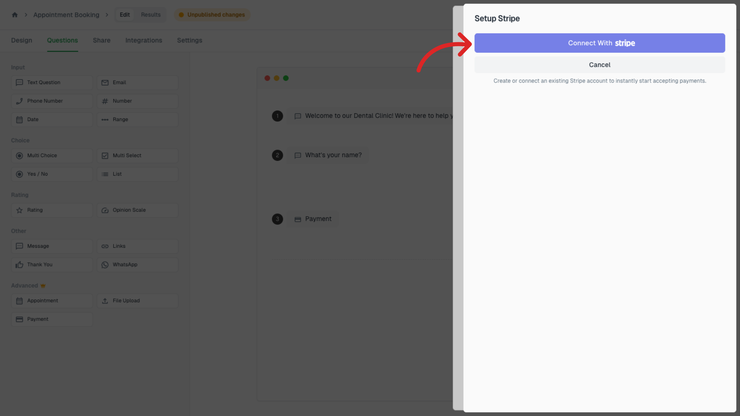 Connect Stripe Account