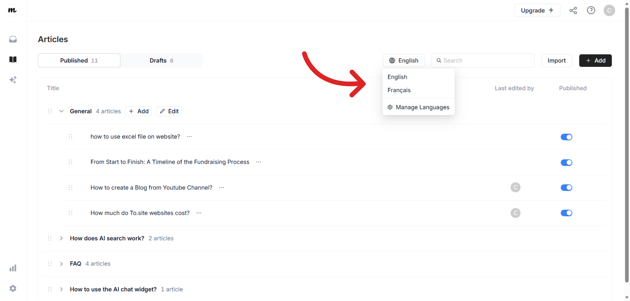 Switch To Dashboard Domain