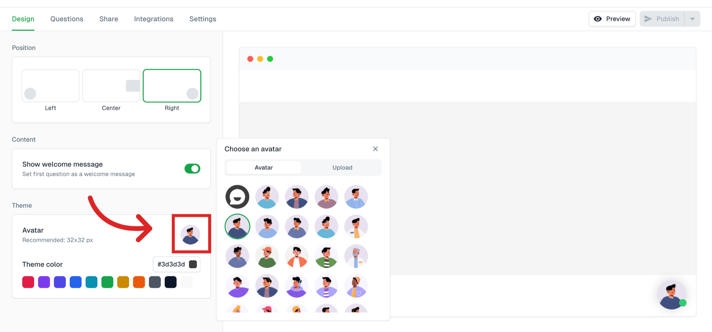 Click Final Configuration Area