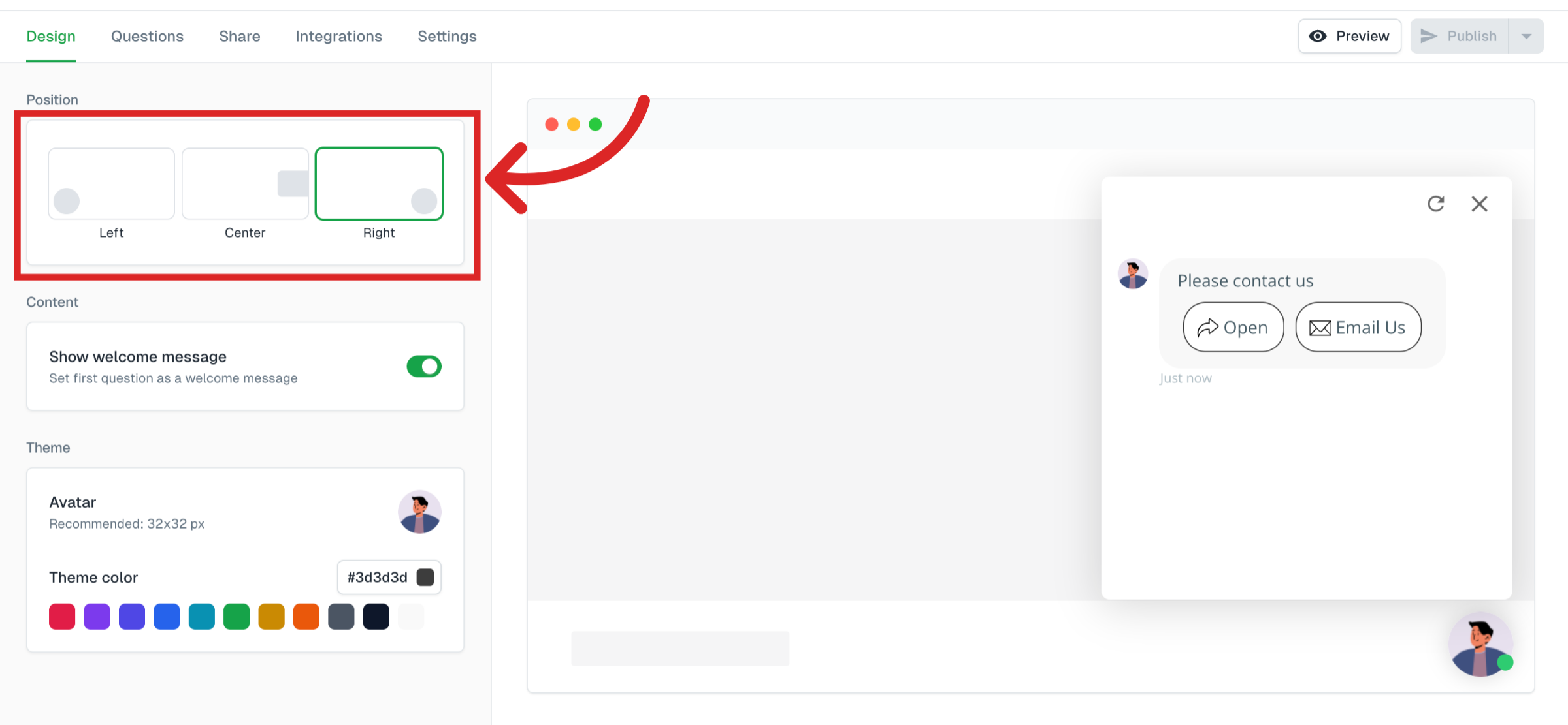 Click Right Navigation Button