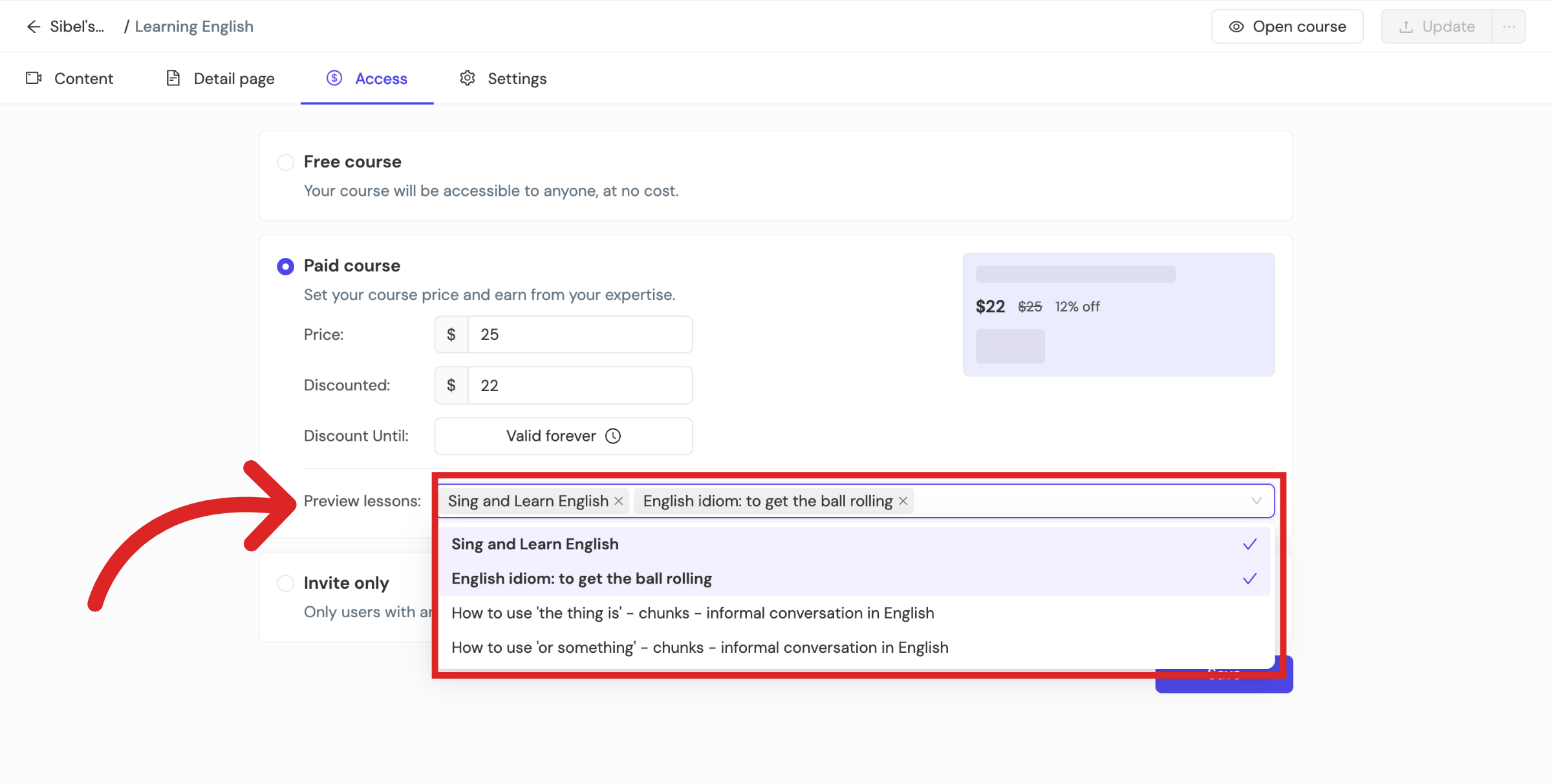 Reopen Course Module