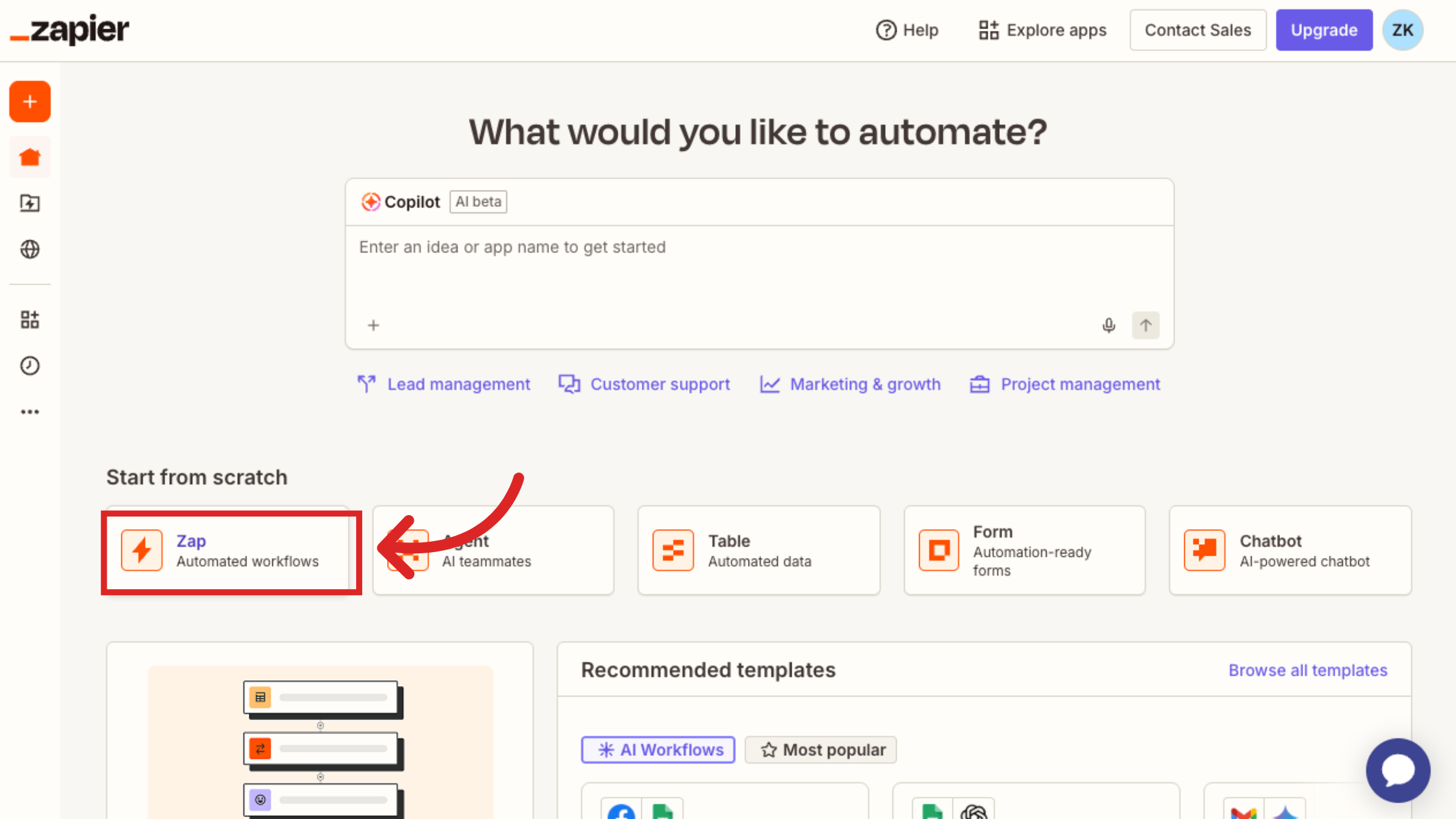 Navigate to Automated Workflows