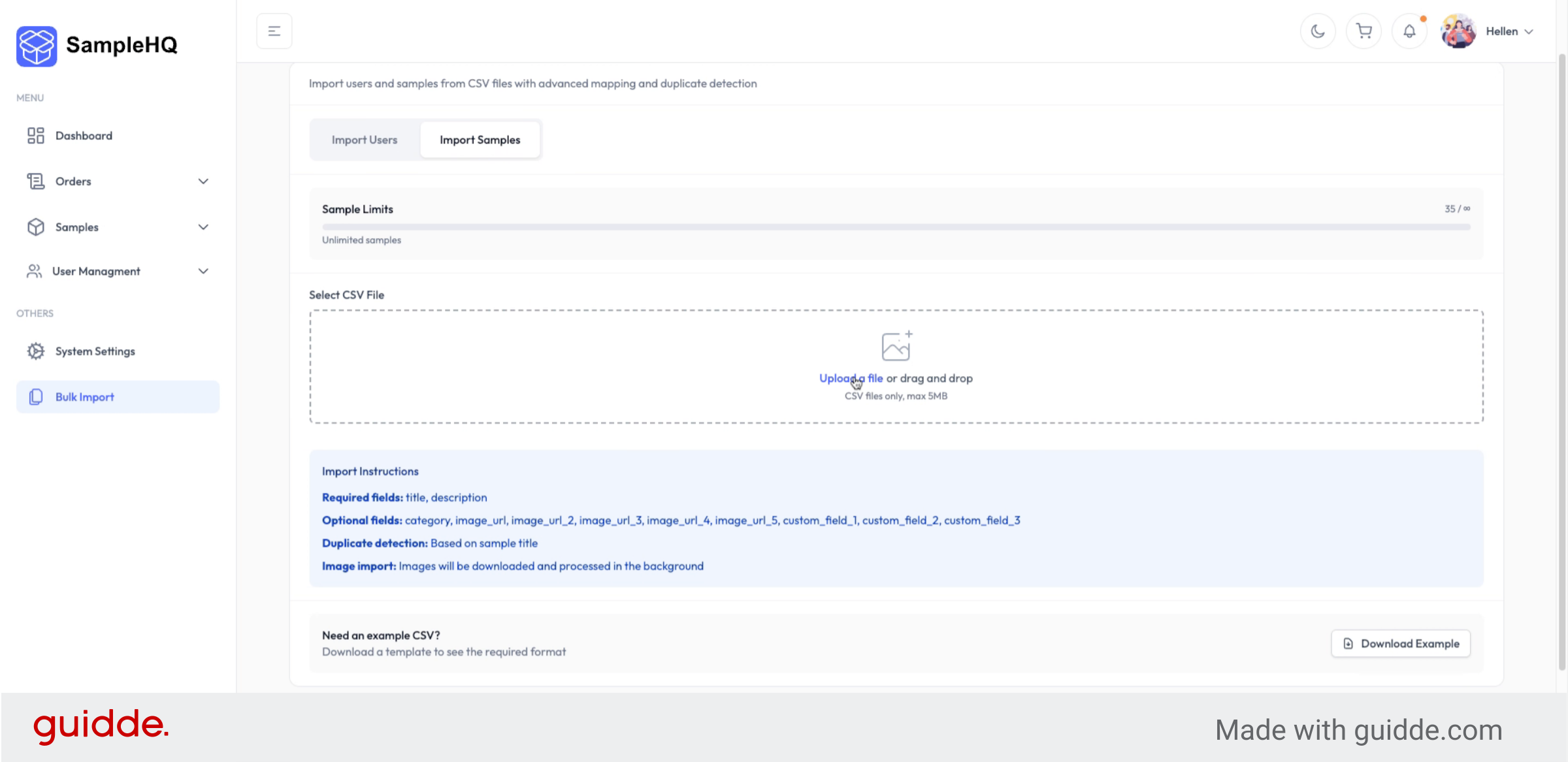 Select File to Upload