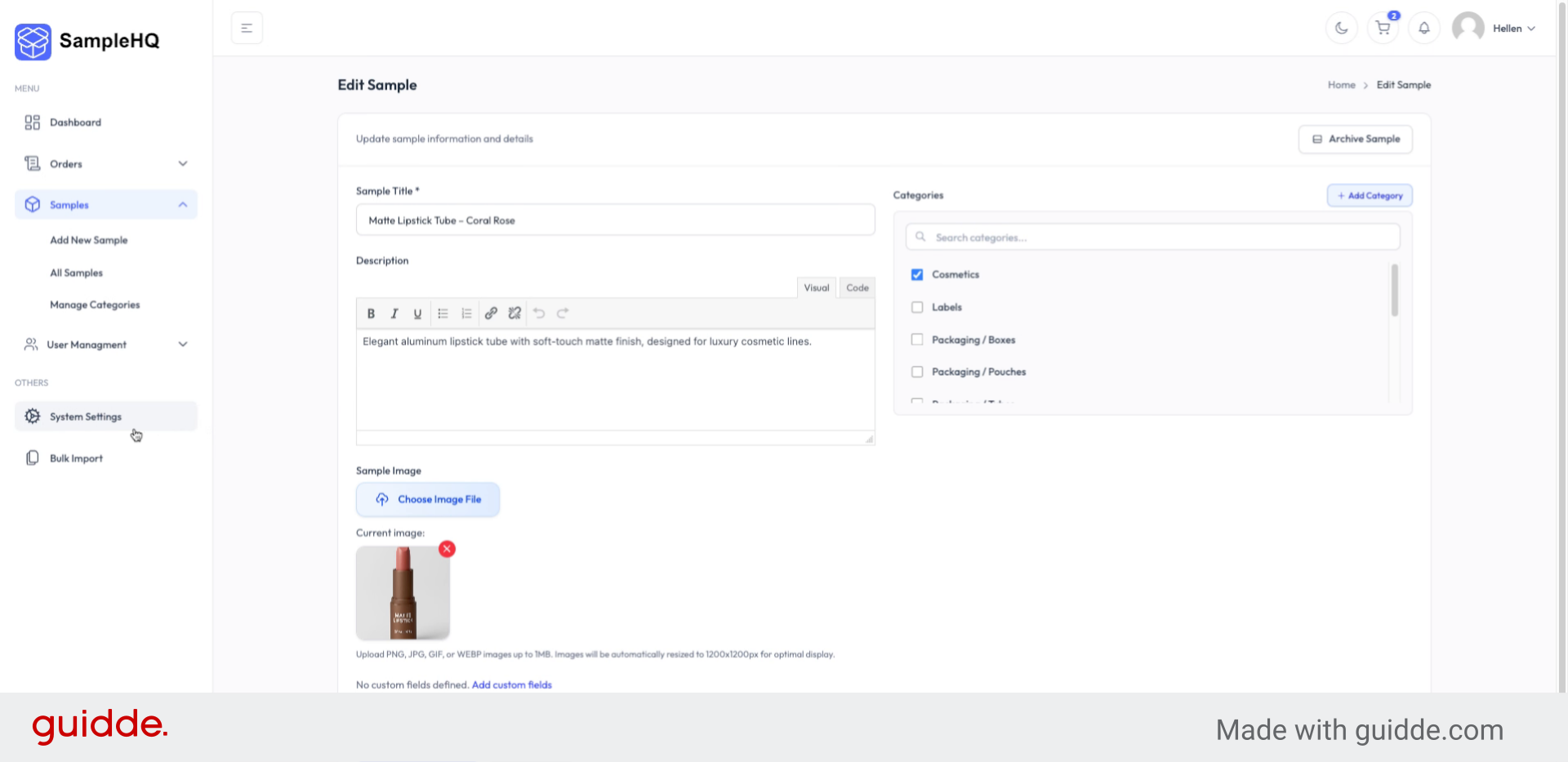 Access Custom Fields Settings