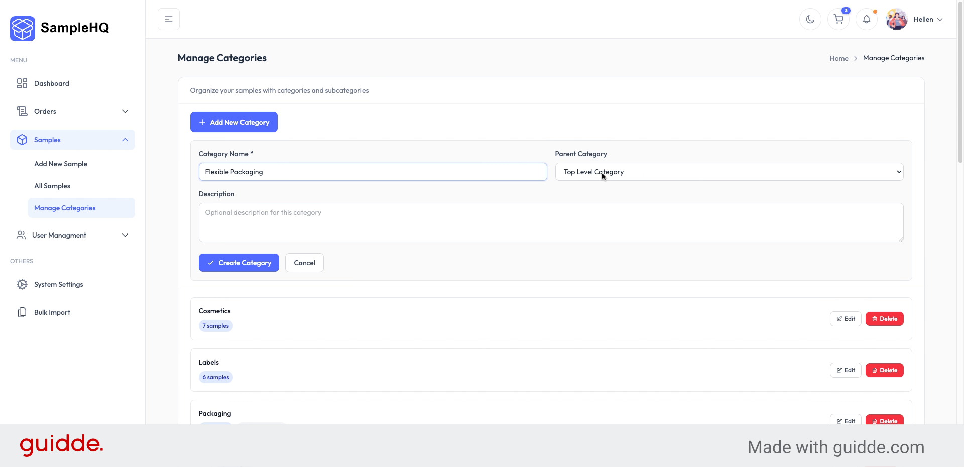 Define Top-Level Category