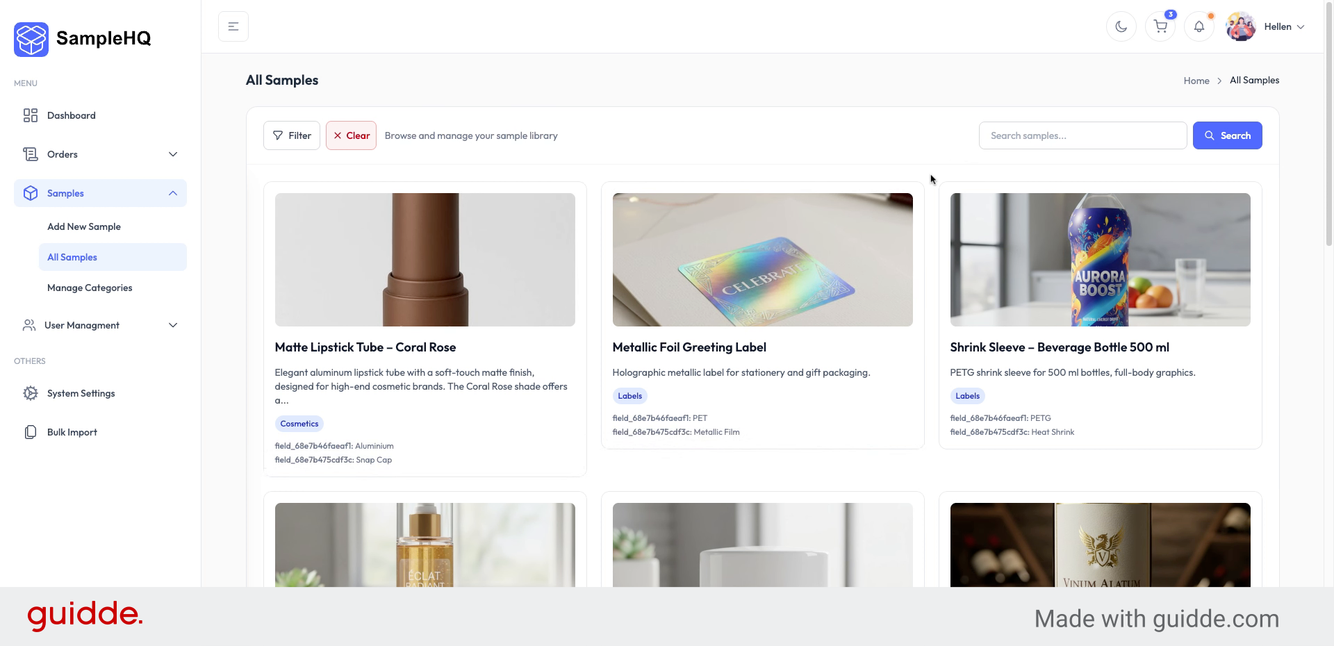 Navigate to Manage Categories