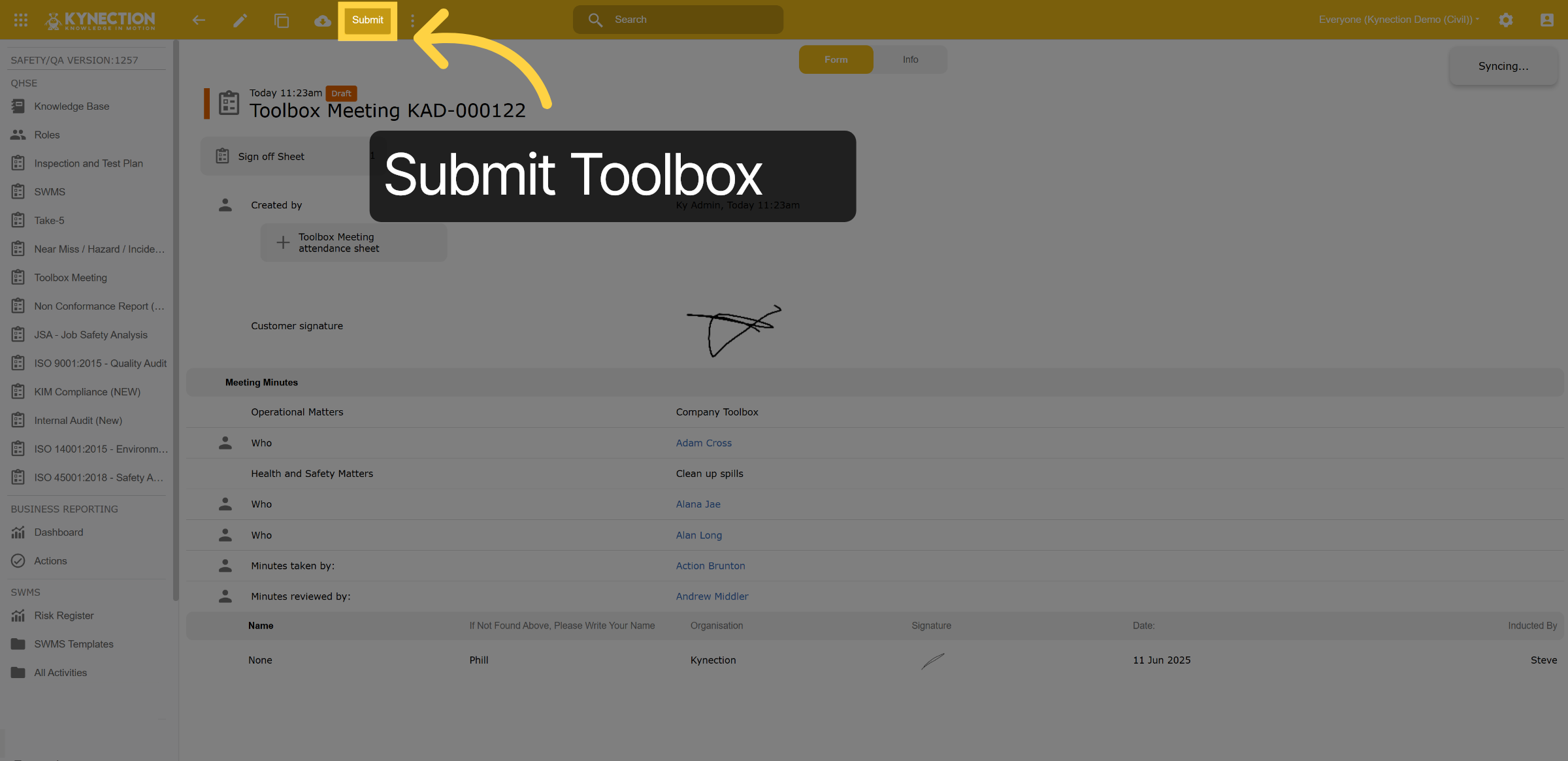 Submit Toolbox