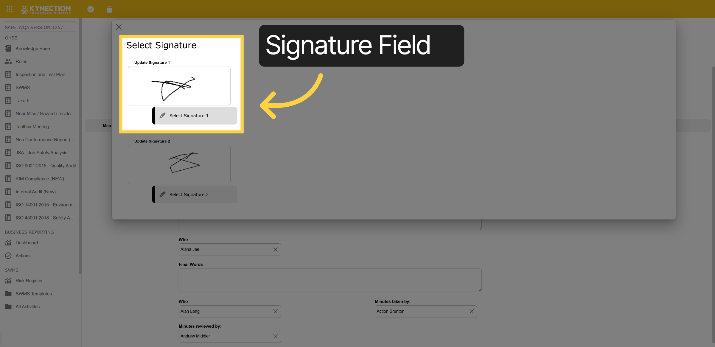 Signature Field
