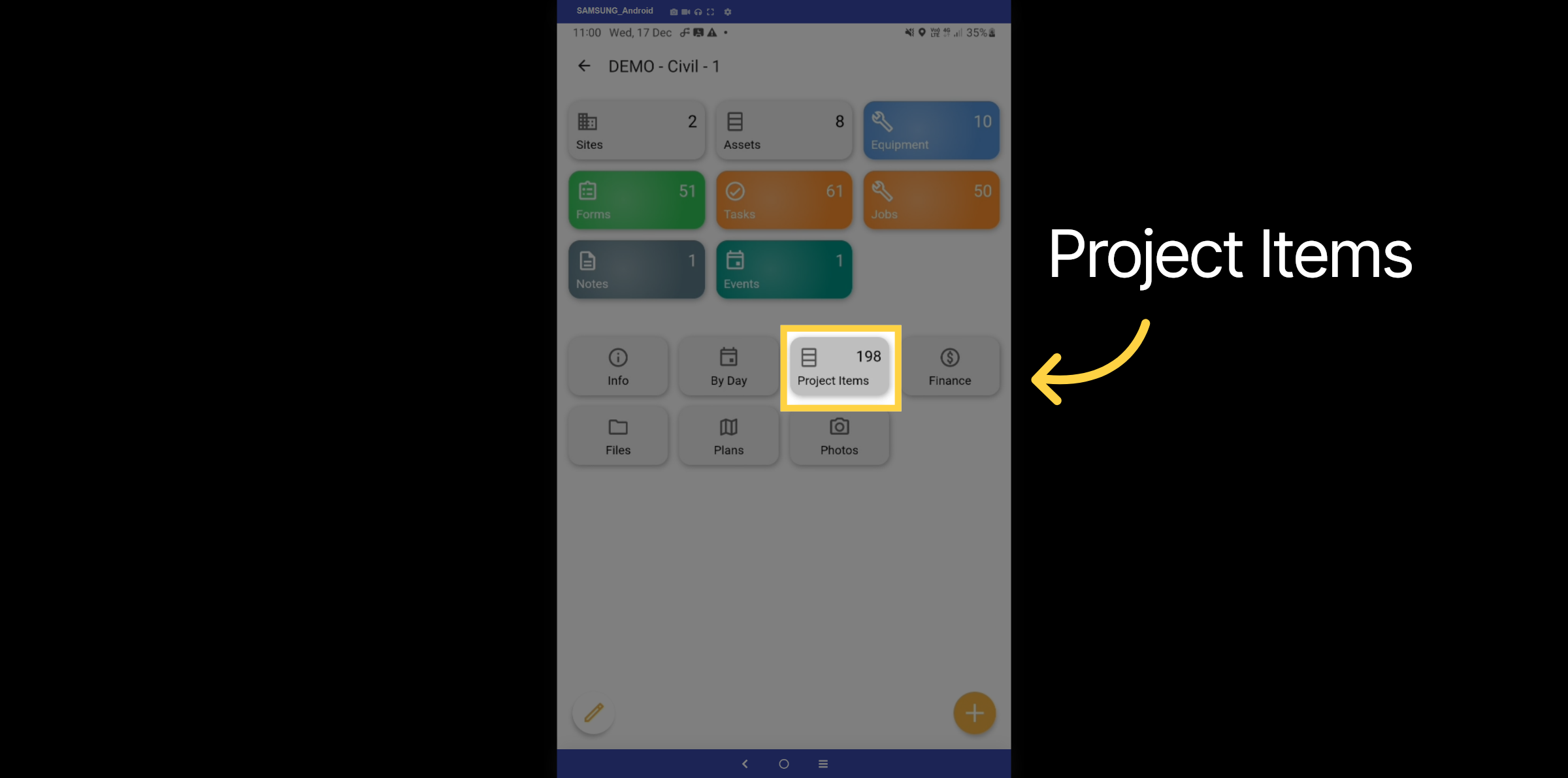 Project Items