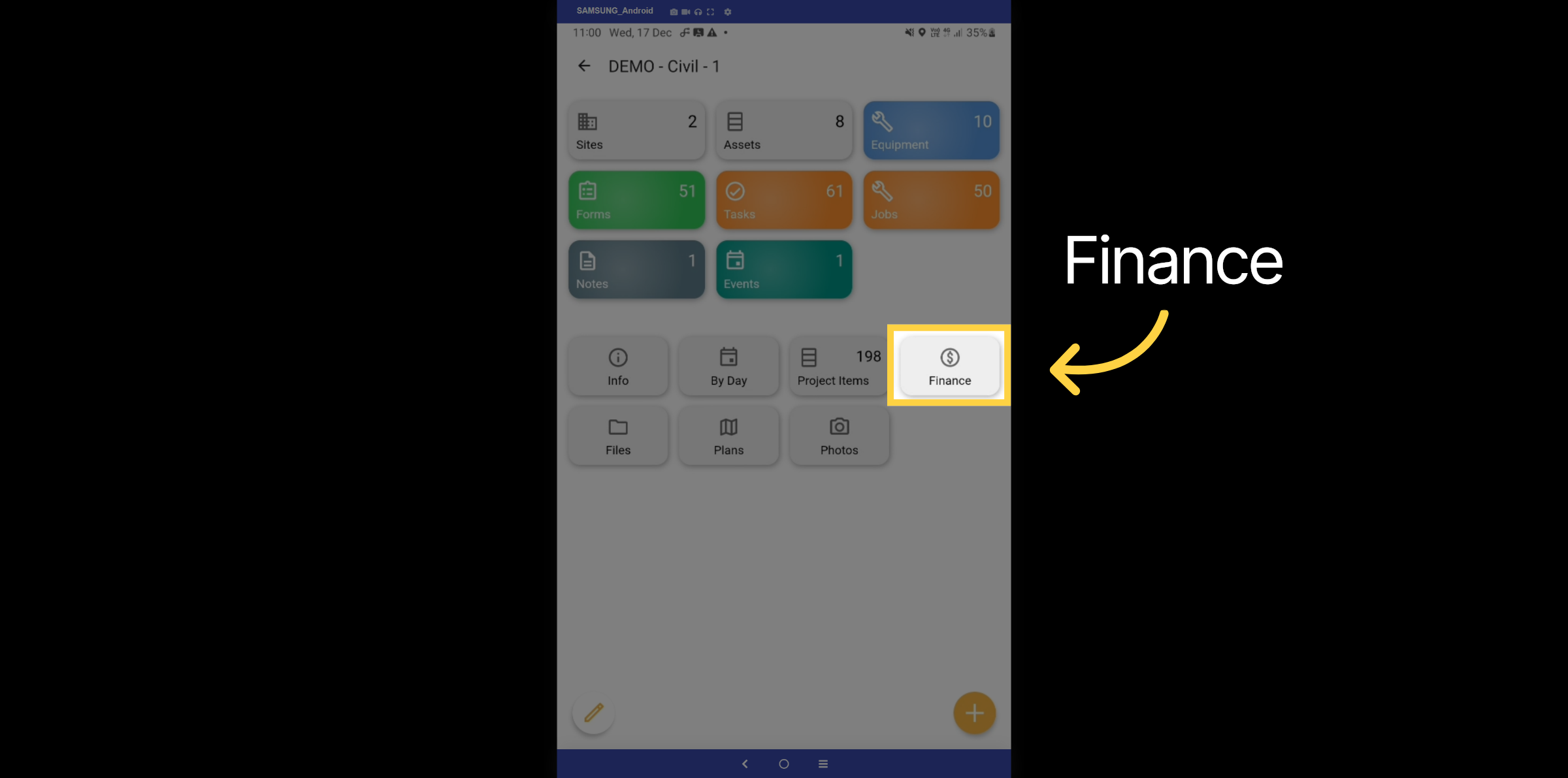 Finance Tab
