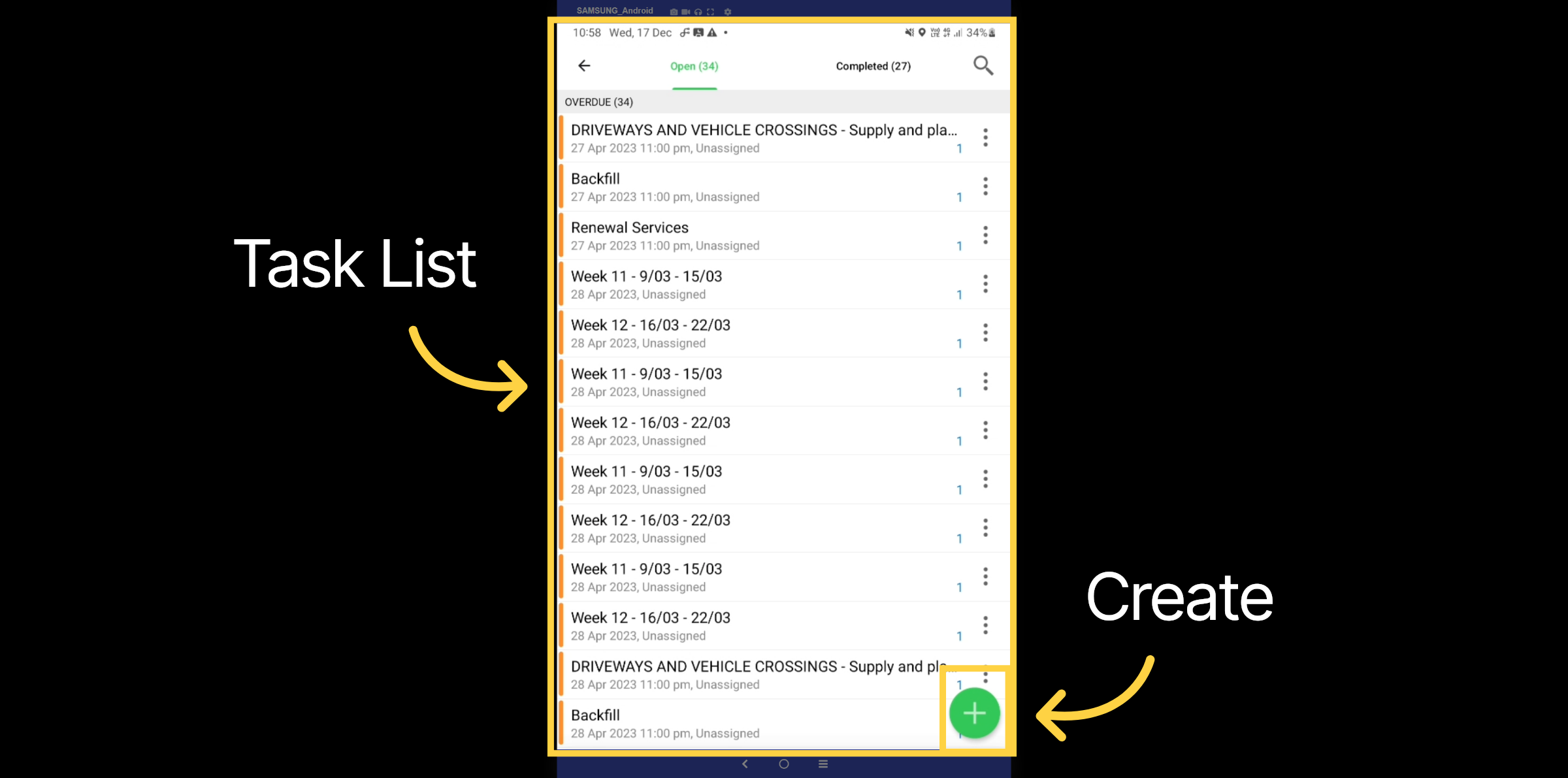 Task List