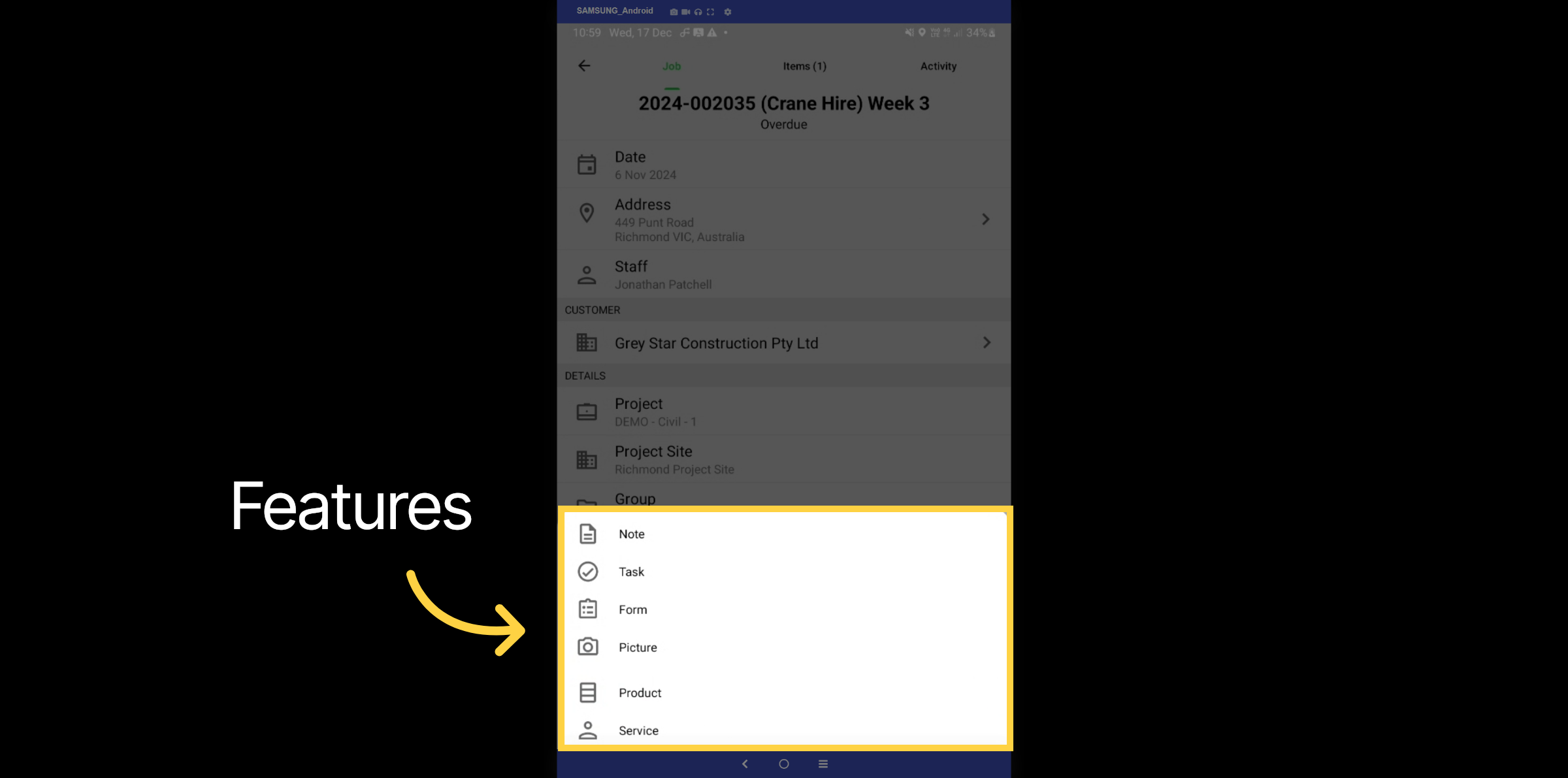 Job Features