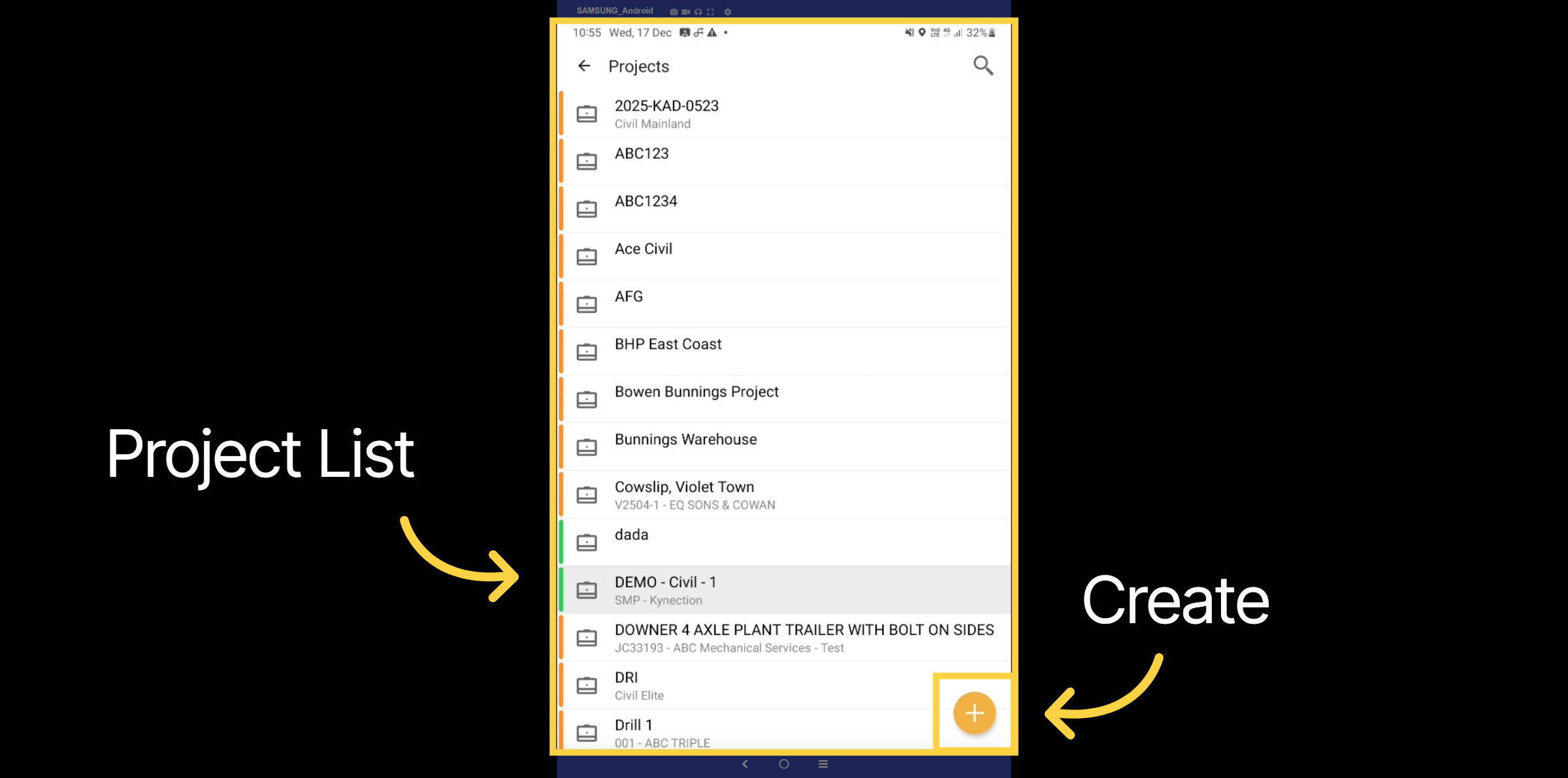 Project List