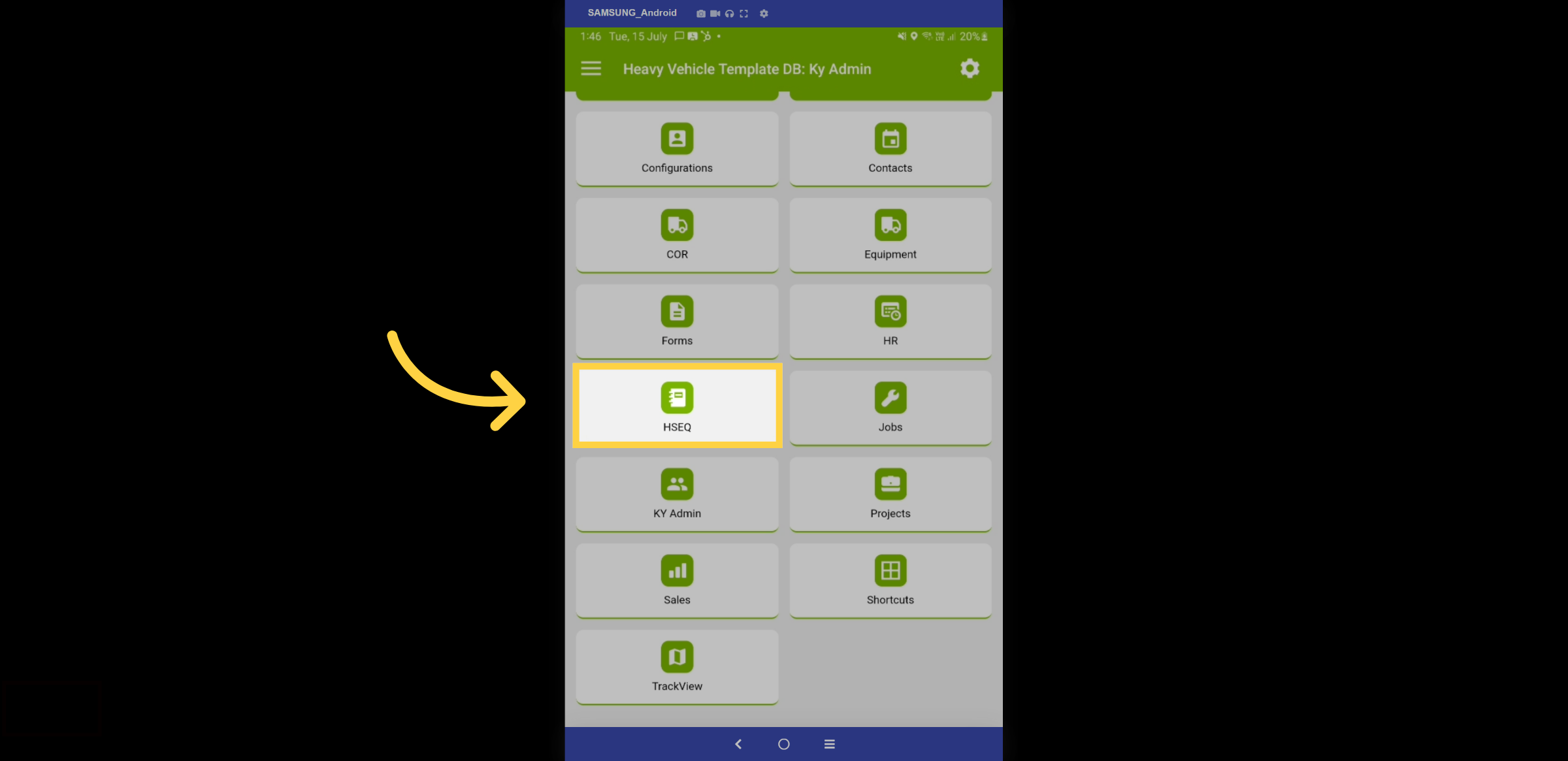 HSEQ - Mobile Dashboard