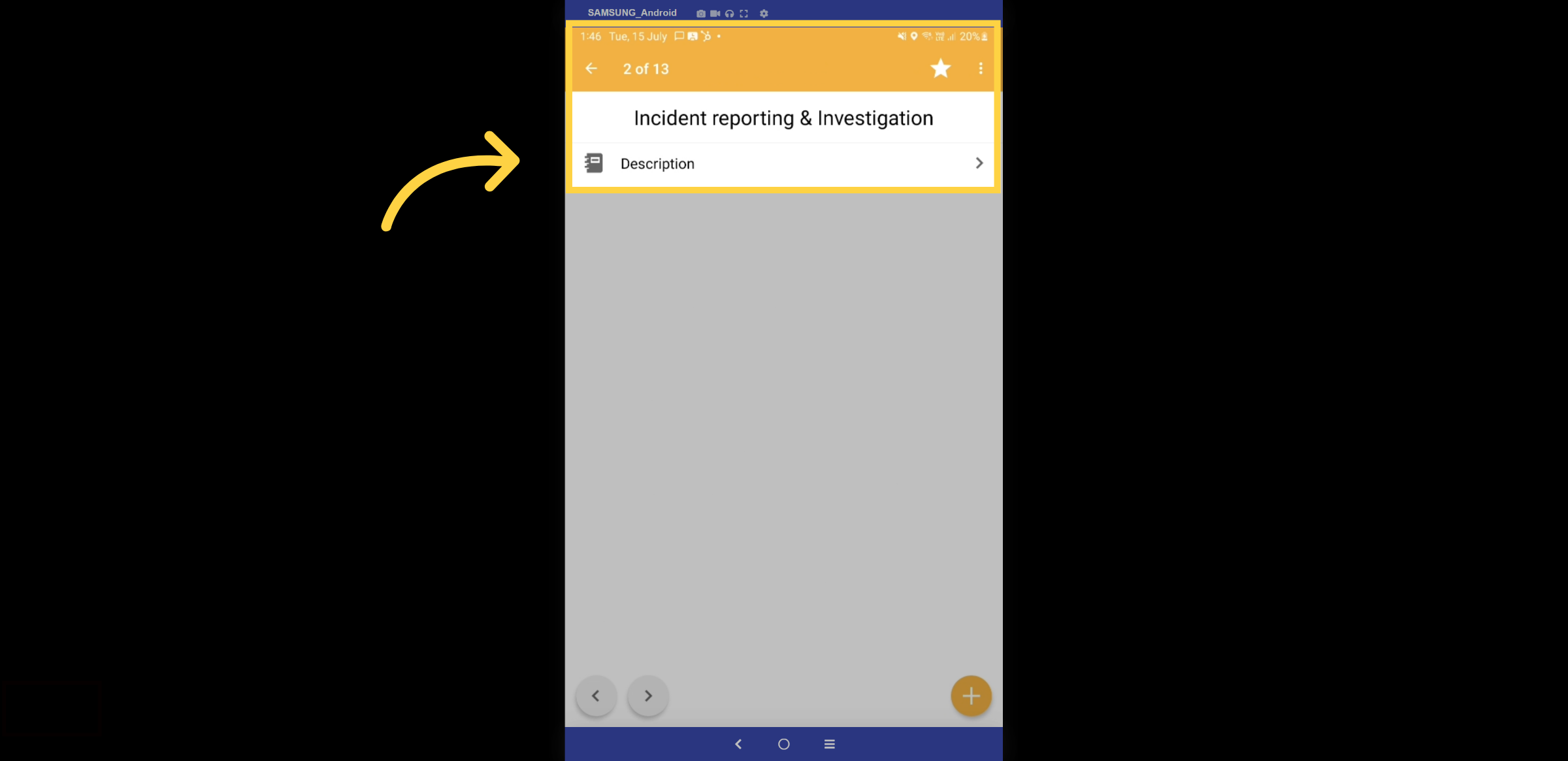 Description Tab