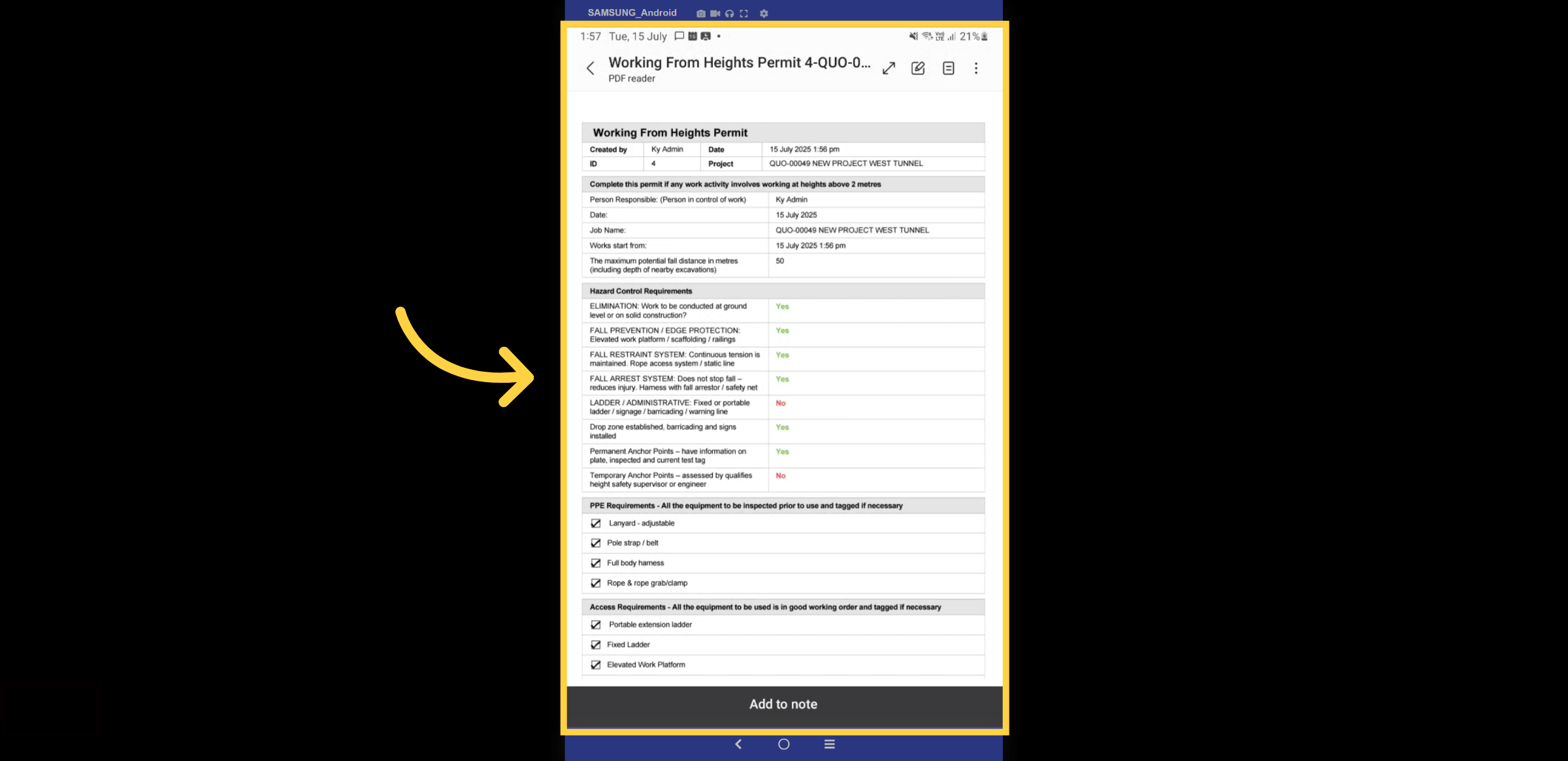Export Example