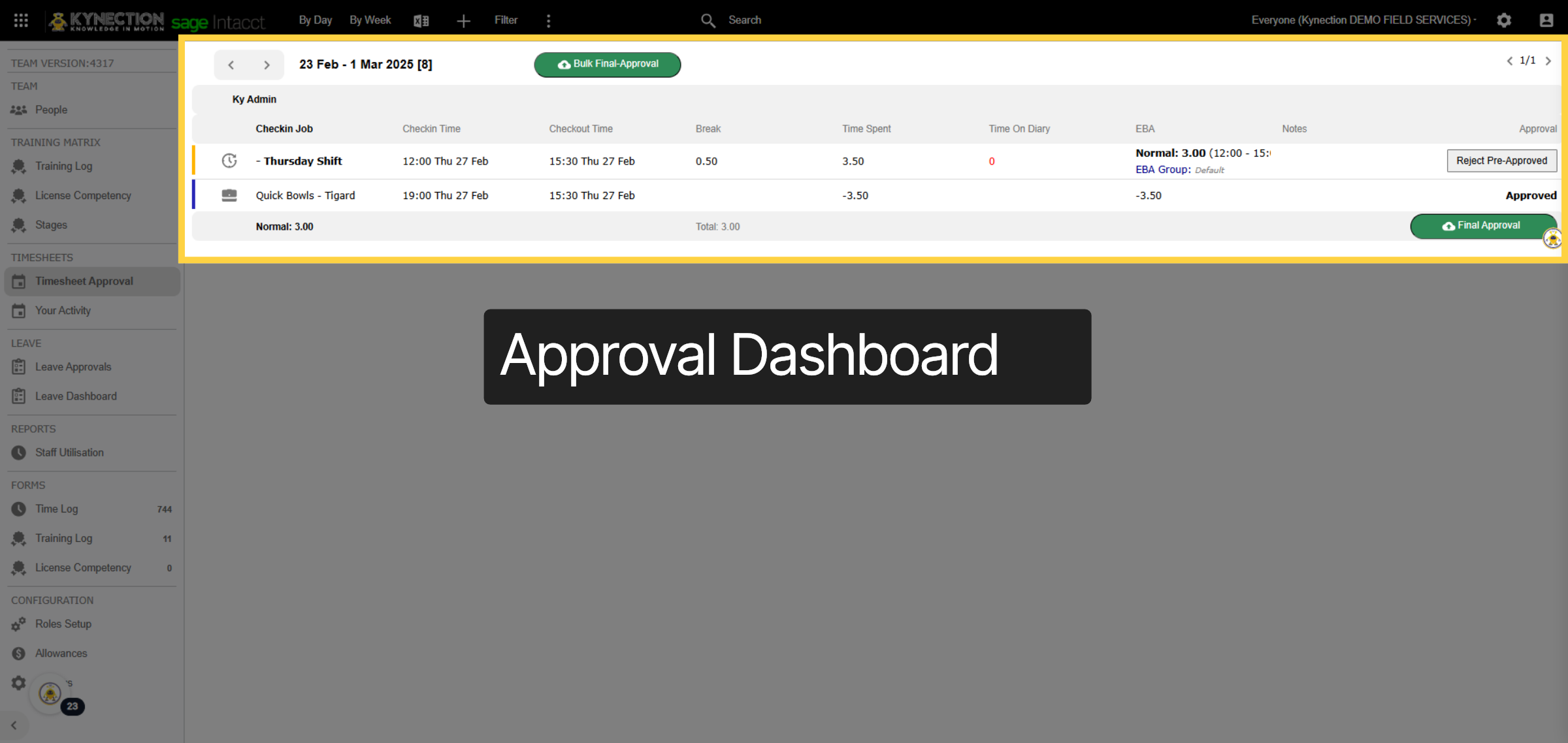 Approval