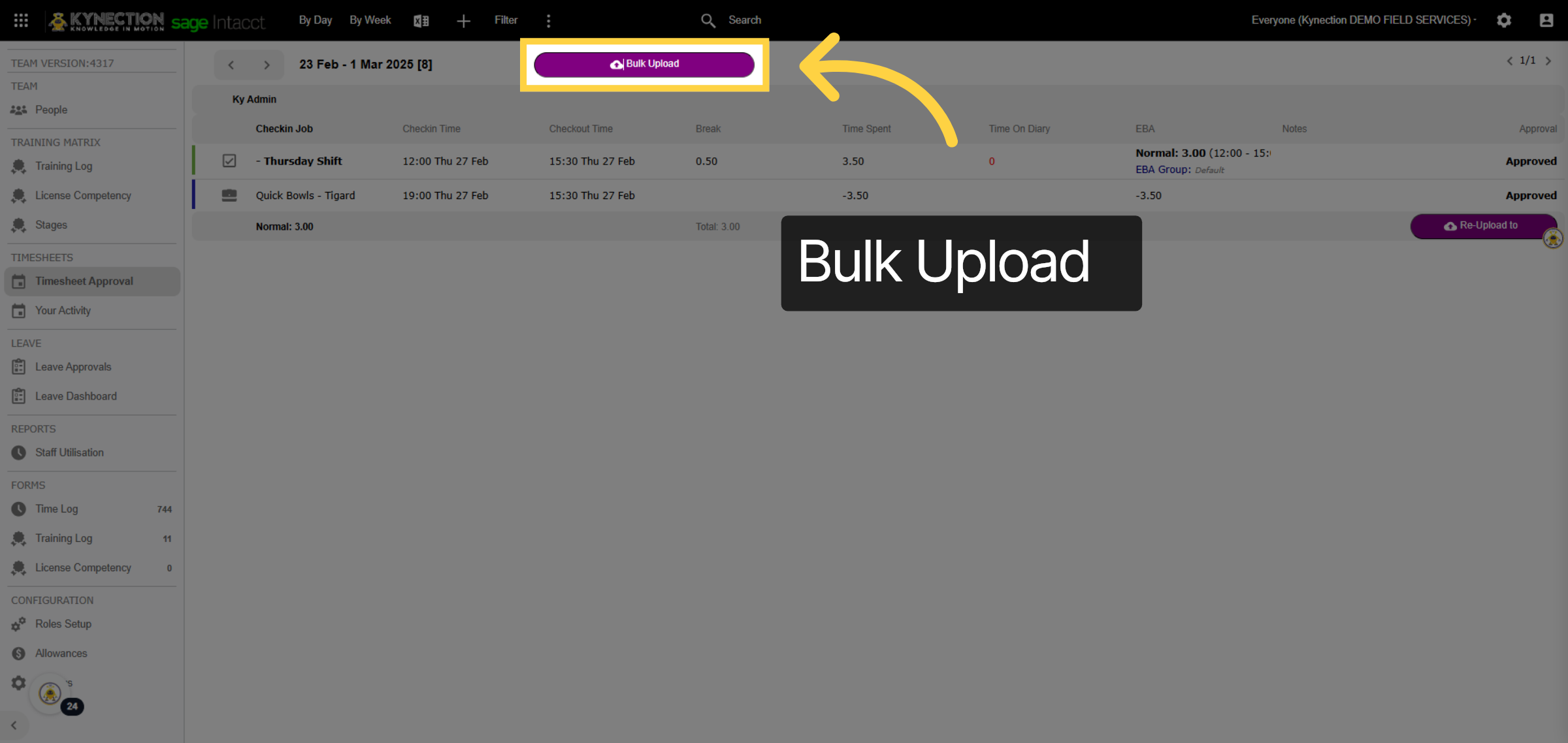 Bulk Upload
