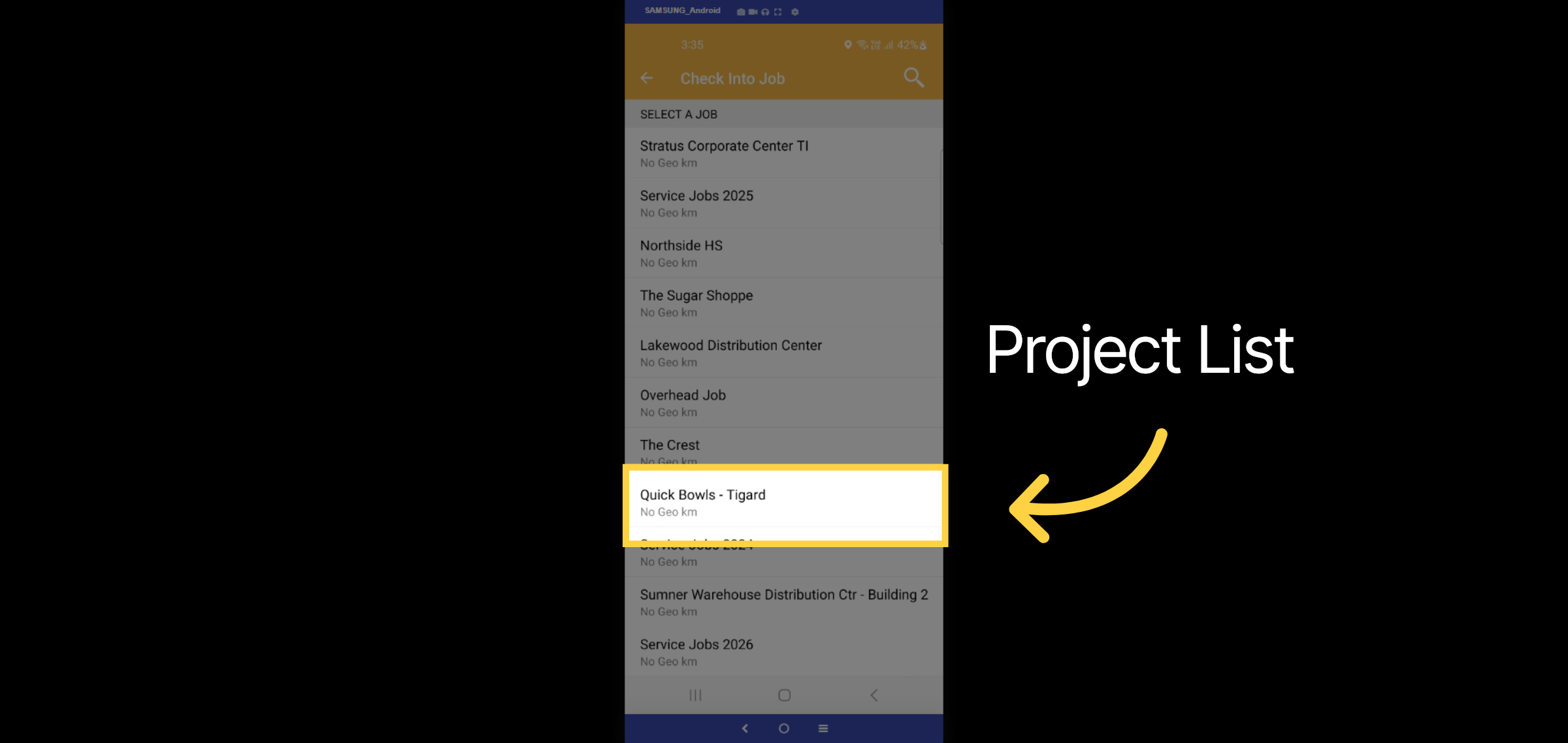 Project List