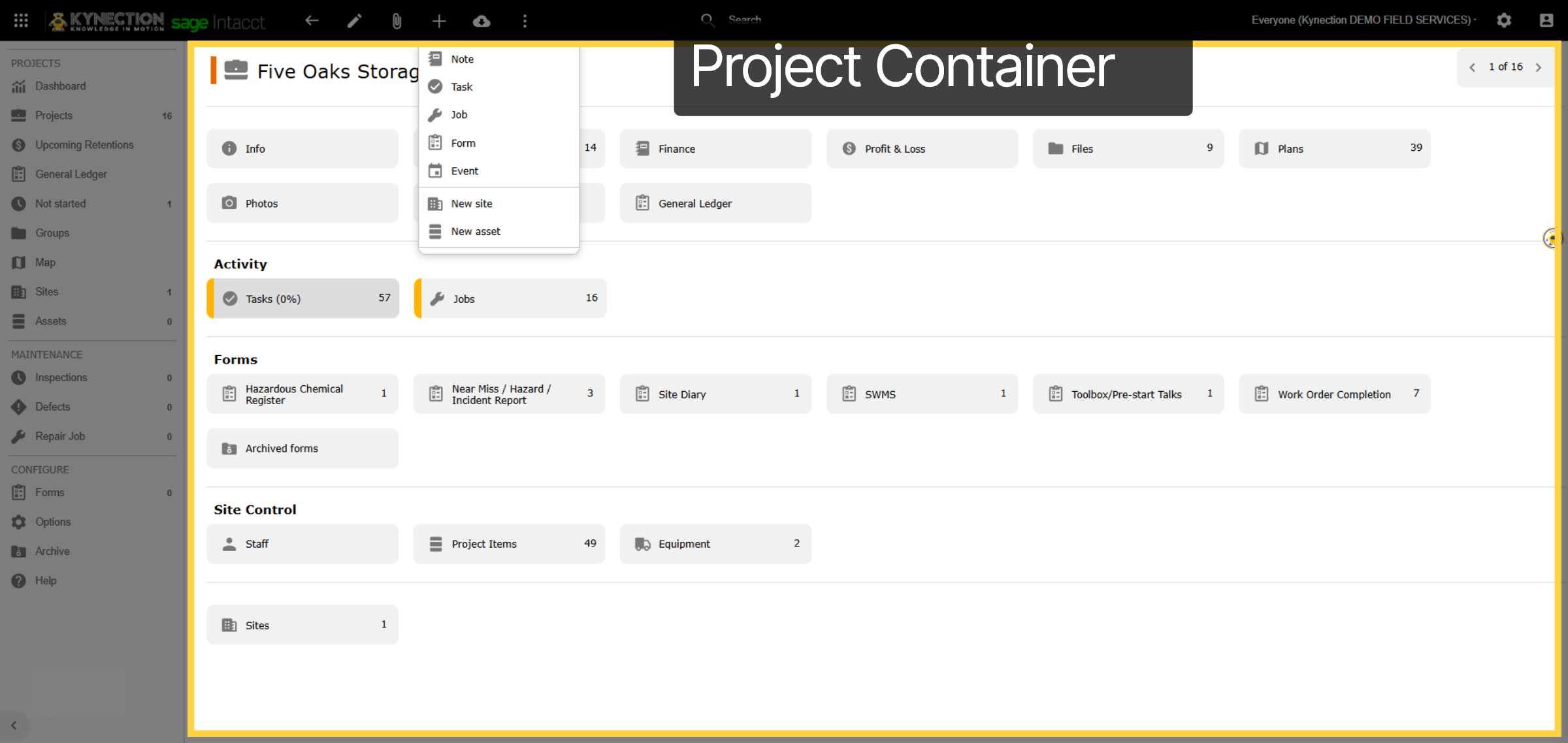 Project Container