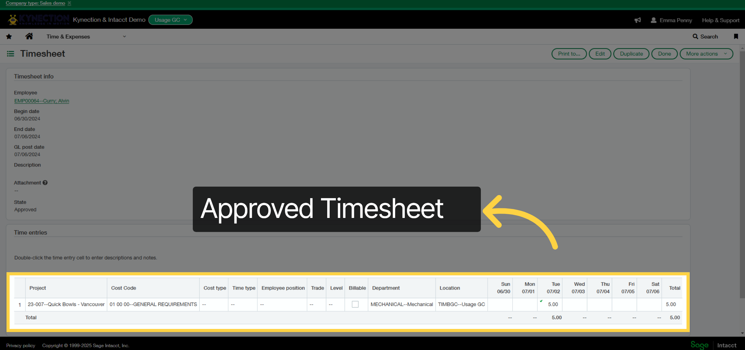 Timesheet