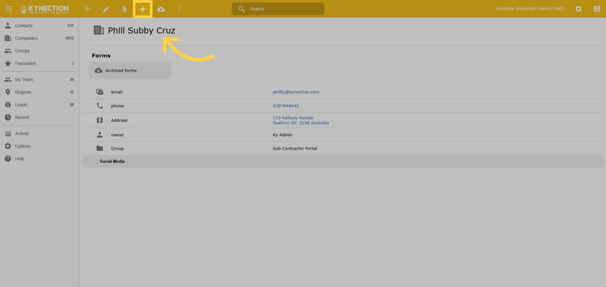 Create Contacts